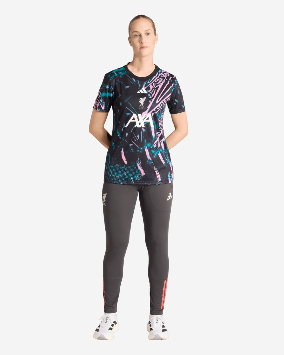 LFC adidas Womens 25/26 Pre-Match Top Black - Image 3