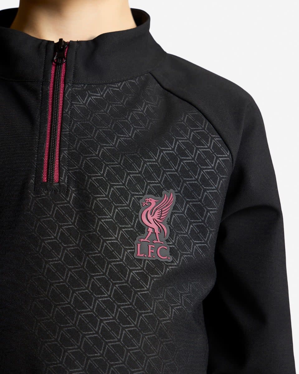LFC Infants 1/4 Zip Raglan Top Black - Image 4