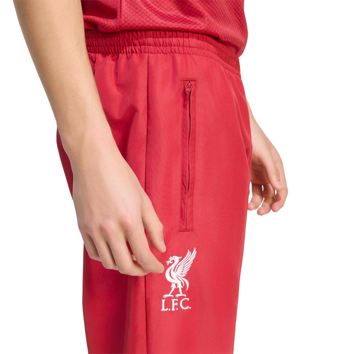 LFC adidas Mens 26/27 Stadium Pants Active Maroon - Image 2
