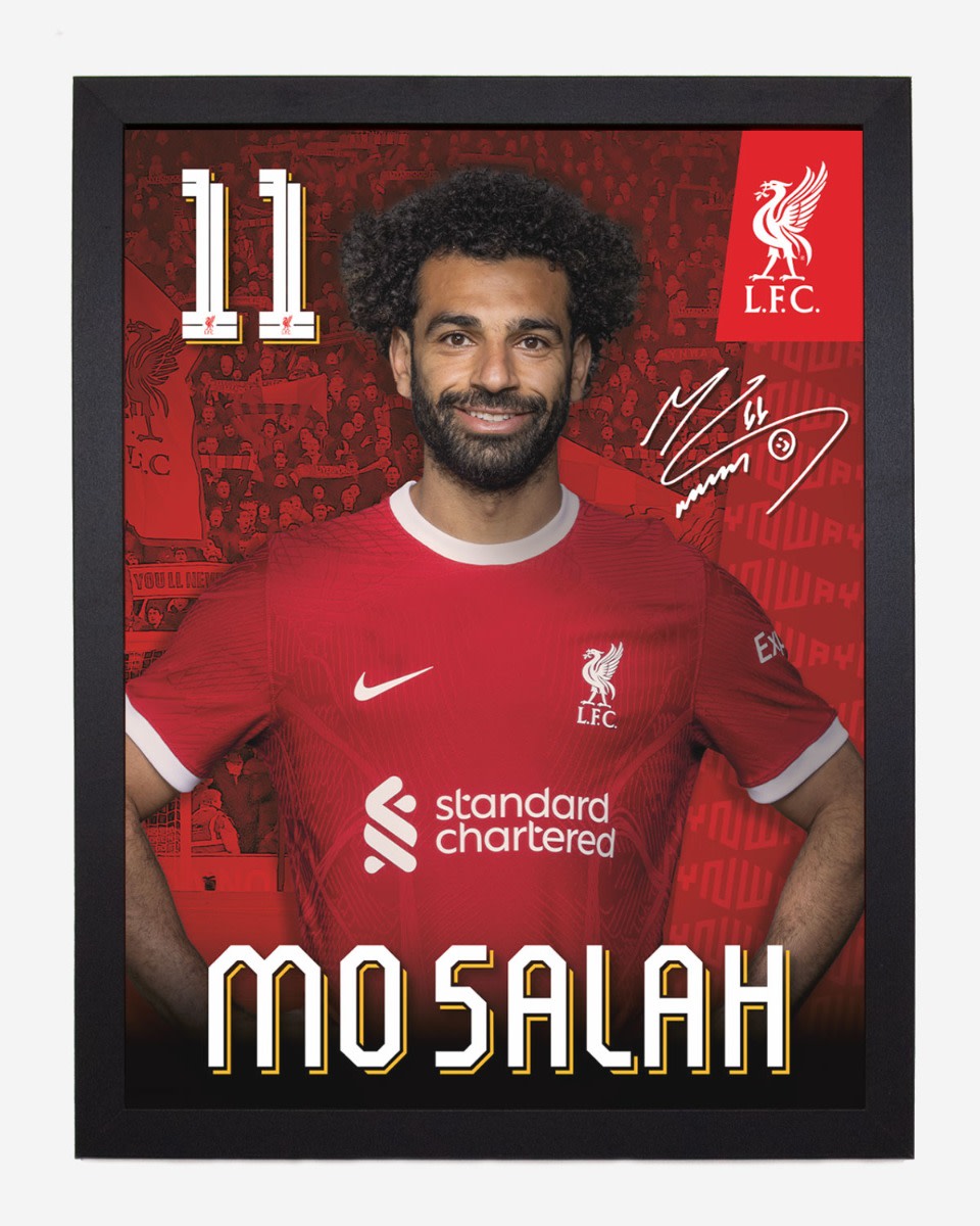 LFC 23/24 Salah 30 x 40 フレーム入りプリント - Image 1