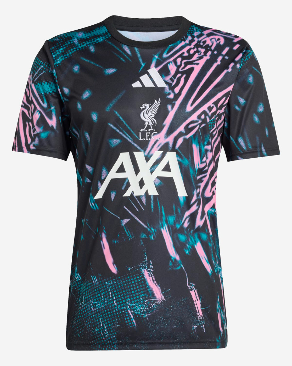 LFC adidas Mens 25/26 Pre-Match Top Black - Image 1