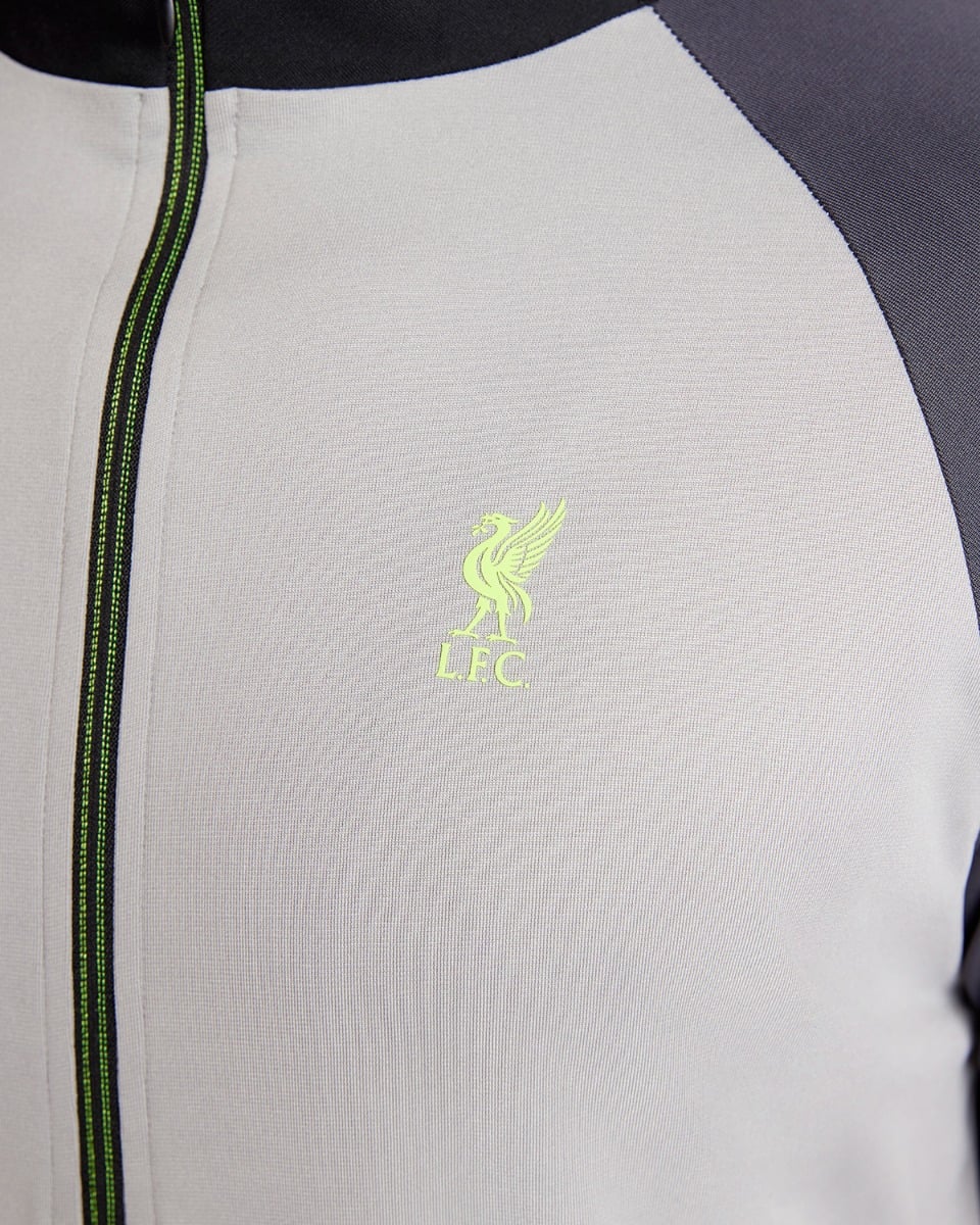 LFC Adults 1/2 Zip Top Svart & Grå - Image 4