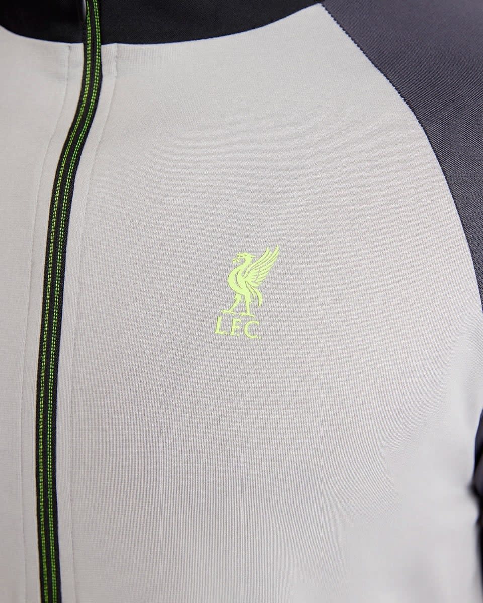 LFC Adults 1/2 Zip Top Svart & Grå - Image 4