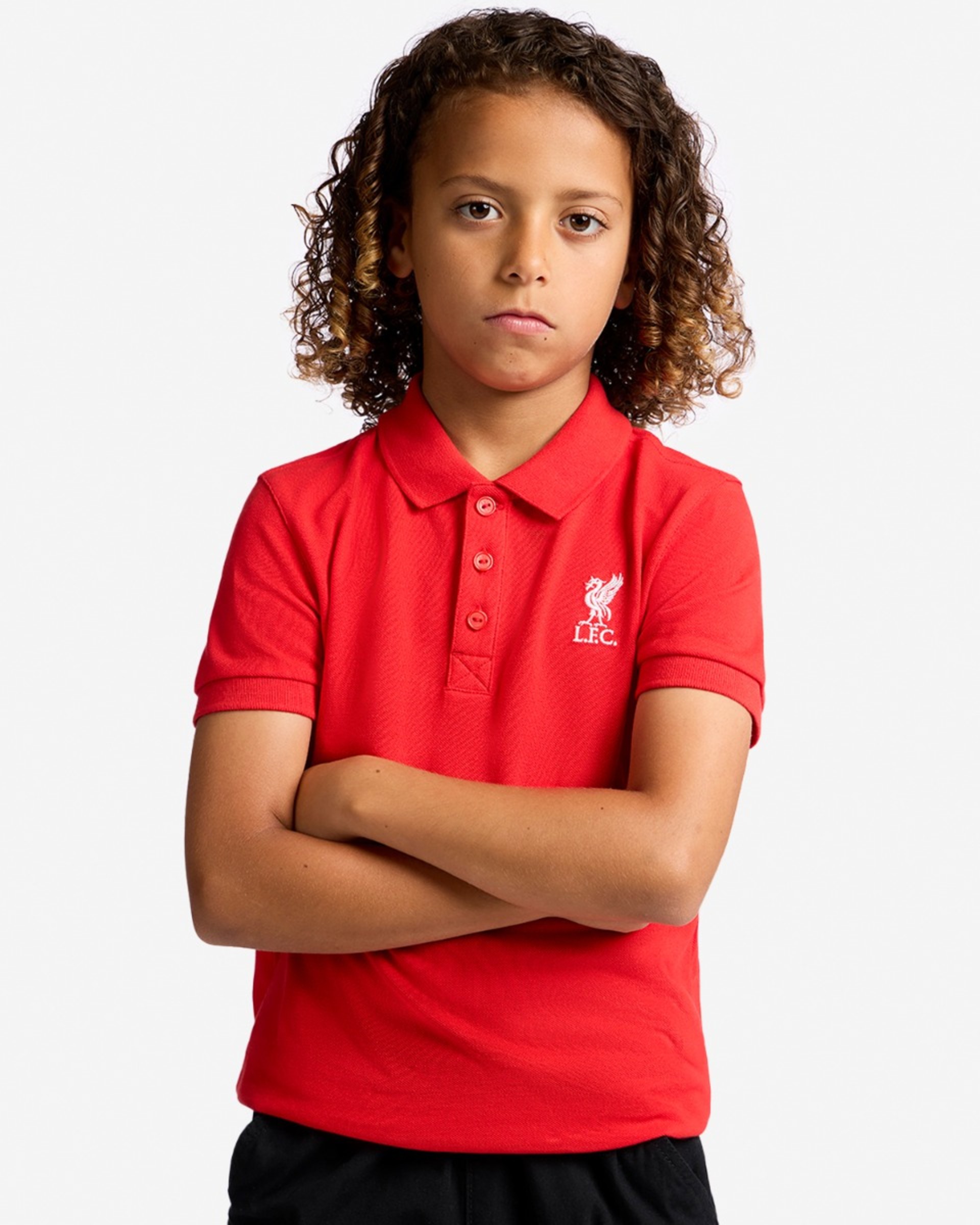 Polo LFC Juniors de manga corta rojo - Image 1