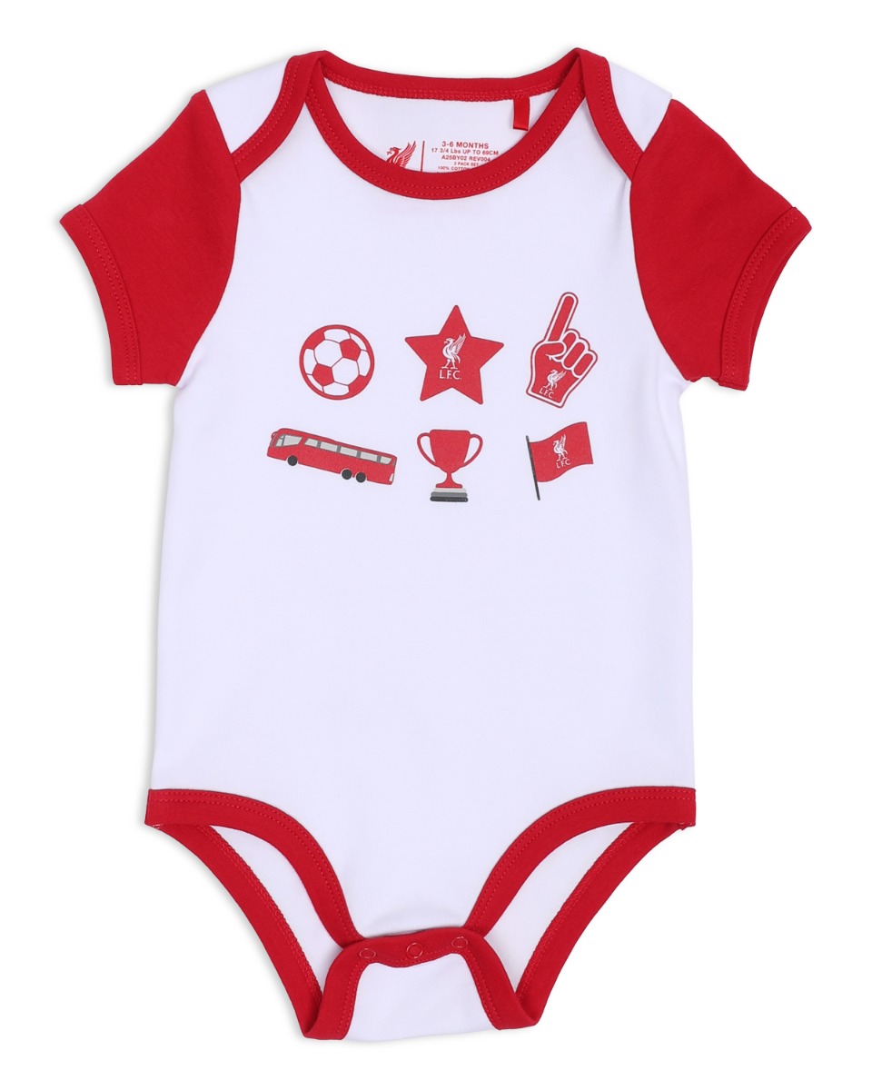 LFC Baby 2Pk Bodysuits Red - Image 2