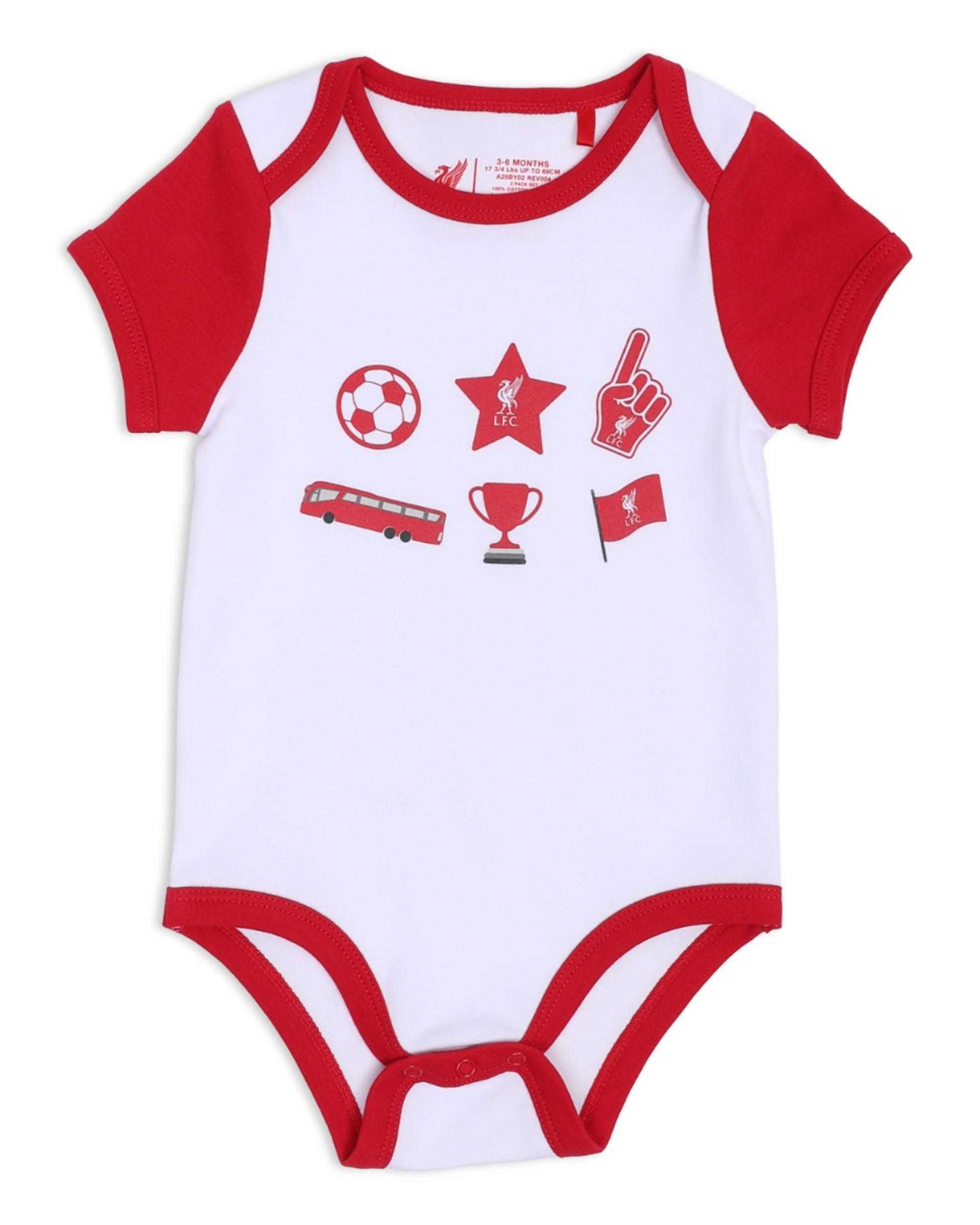 LFC Baby 2Pk Bodysuits Rød - Image 2