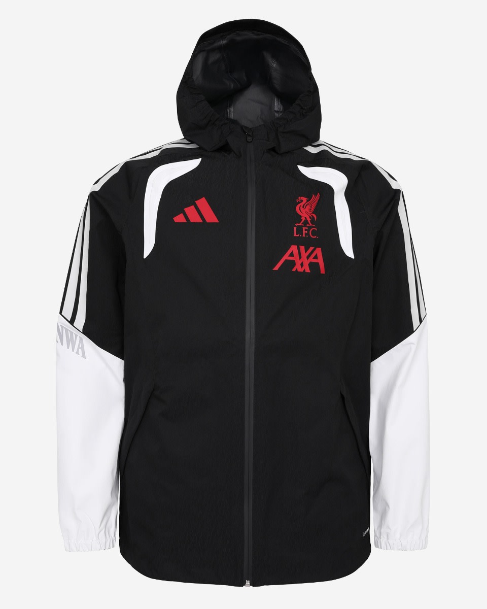 LFC 아디다스 남성용 26/27 티로 프로-레인 재킷 블랙 - Image 1
