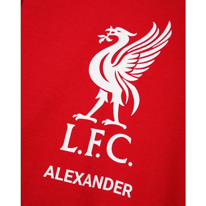 เสื้อยืดสีแดงส่วนบุคคล LFC จูเนียร์ ไวท์ ลิเวอร์เบิร์ด - Image 3