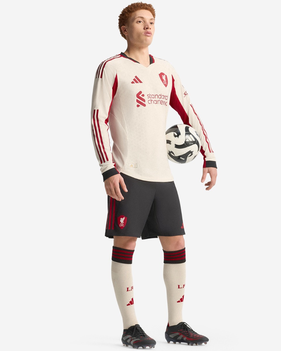 LFC adidas Mens 25/26 Authentic Away Long Sleeve Jersey