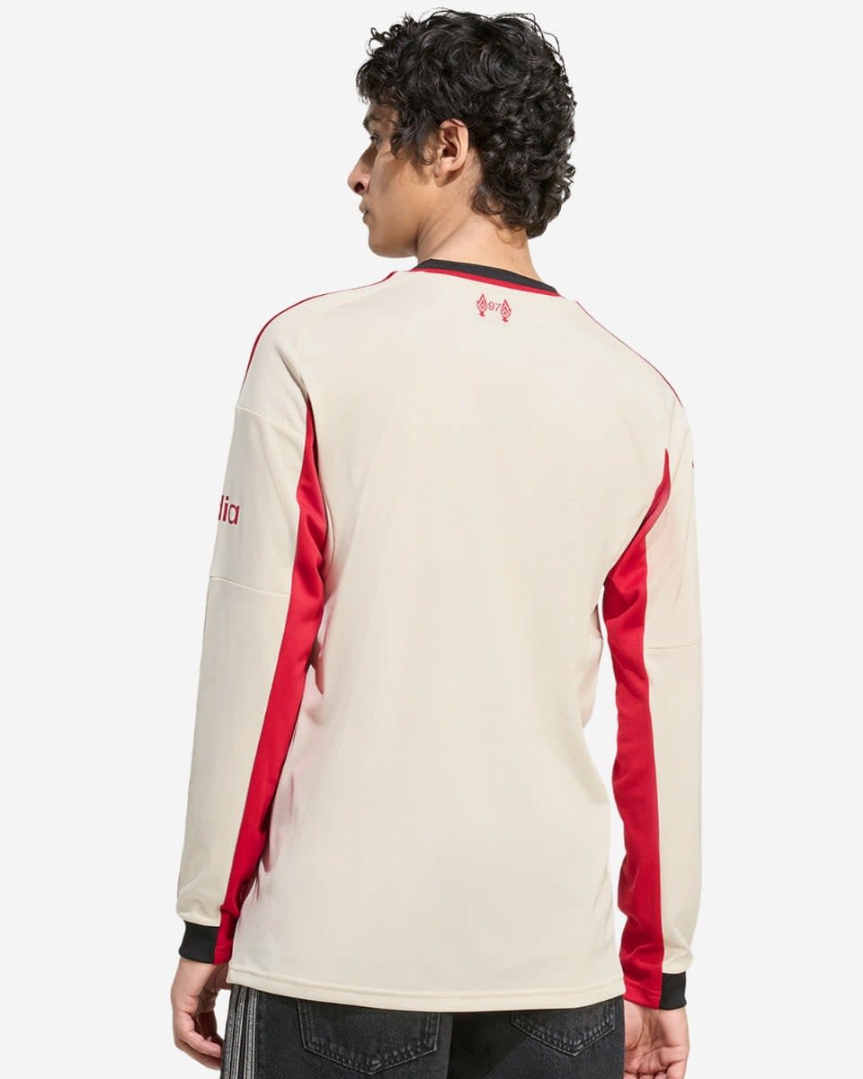 LFC adidas Mens 25/26 Away Long Sleeve Jersey - Image 2