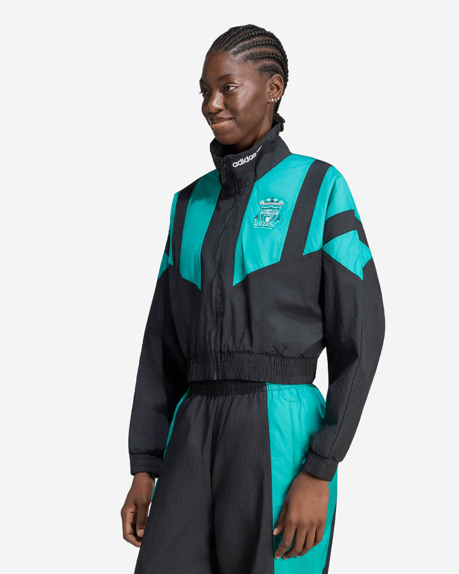LFC adidas EQT Kurzarm-Trainingsoberteil für Damen, Schwarz - Image 1