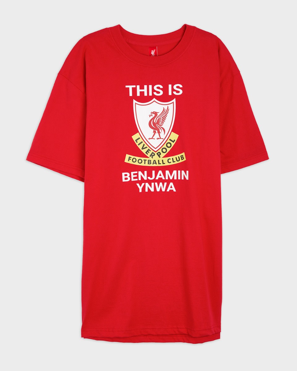 LFC This Is Anfield Personalised Red Tee - Image 2
