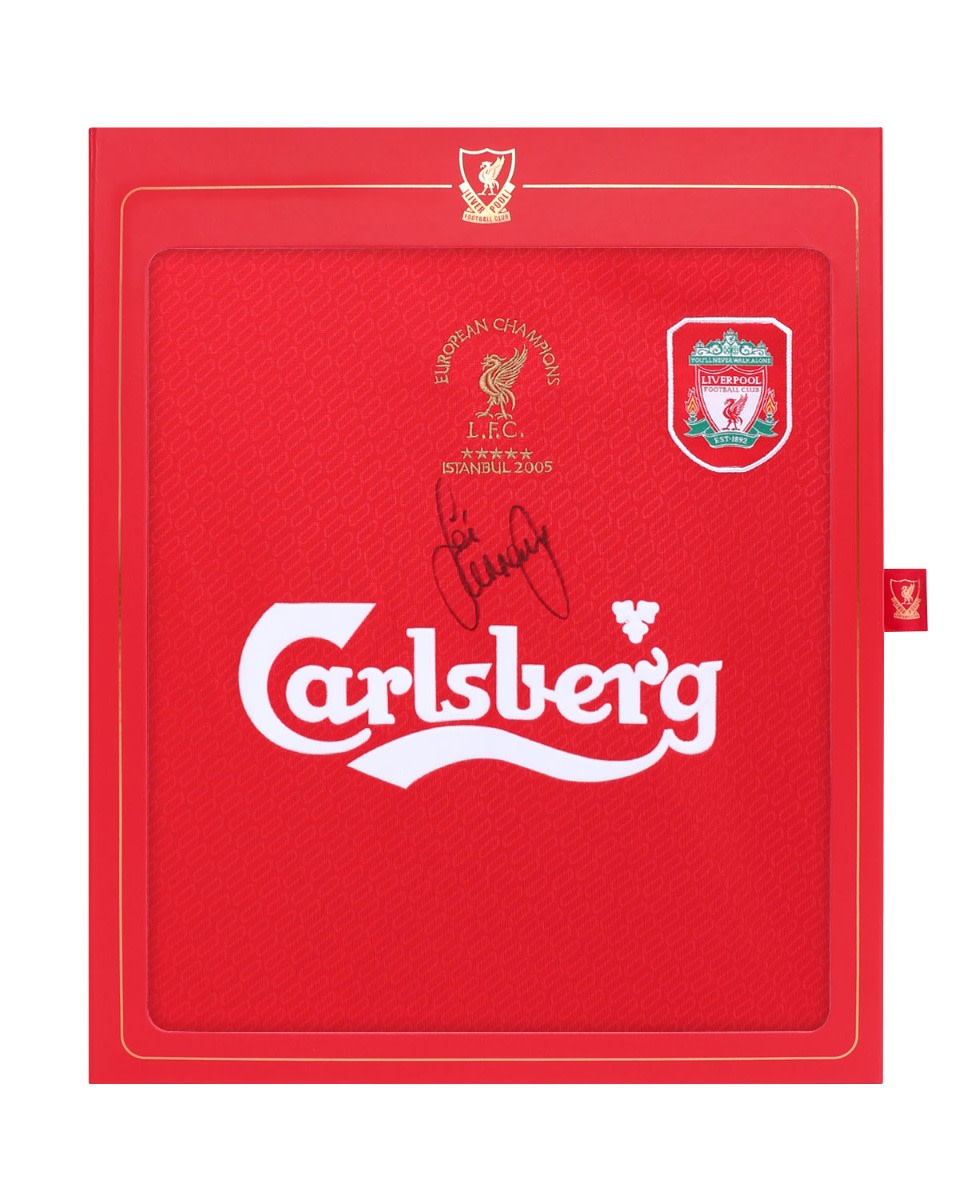 LFC Signed Carragher 2005 Boxed Shirt - Image 1