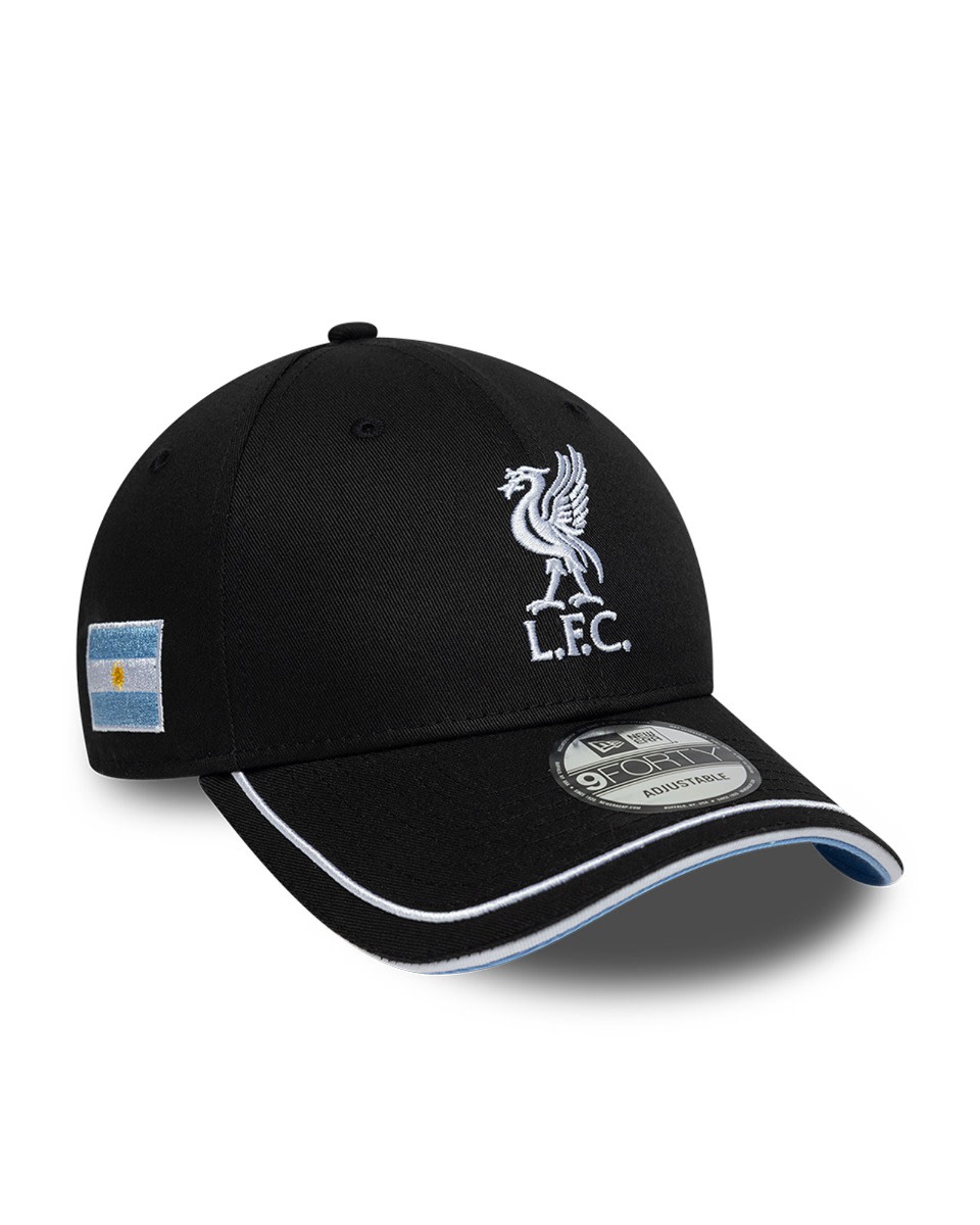 LFC New Era 9FORTY Argentina Kappe für Erwachsene, Schwarz - Image 1