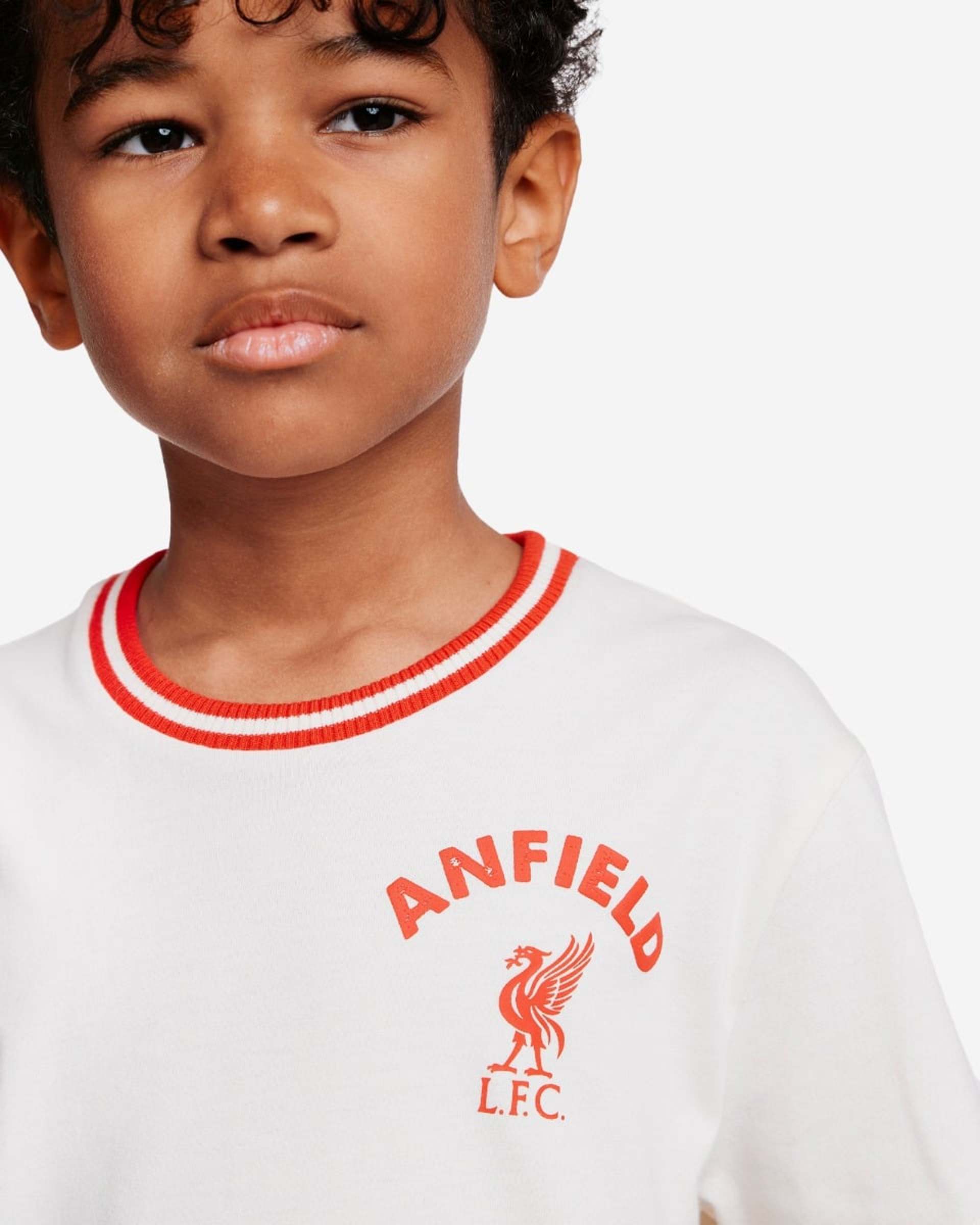 Minicamiseta estampada acanalada para bebés LFC, color crema - Image 2
