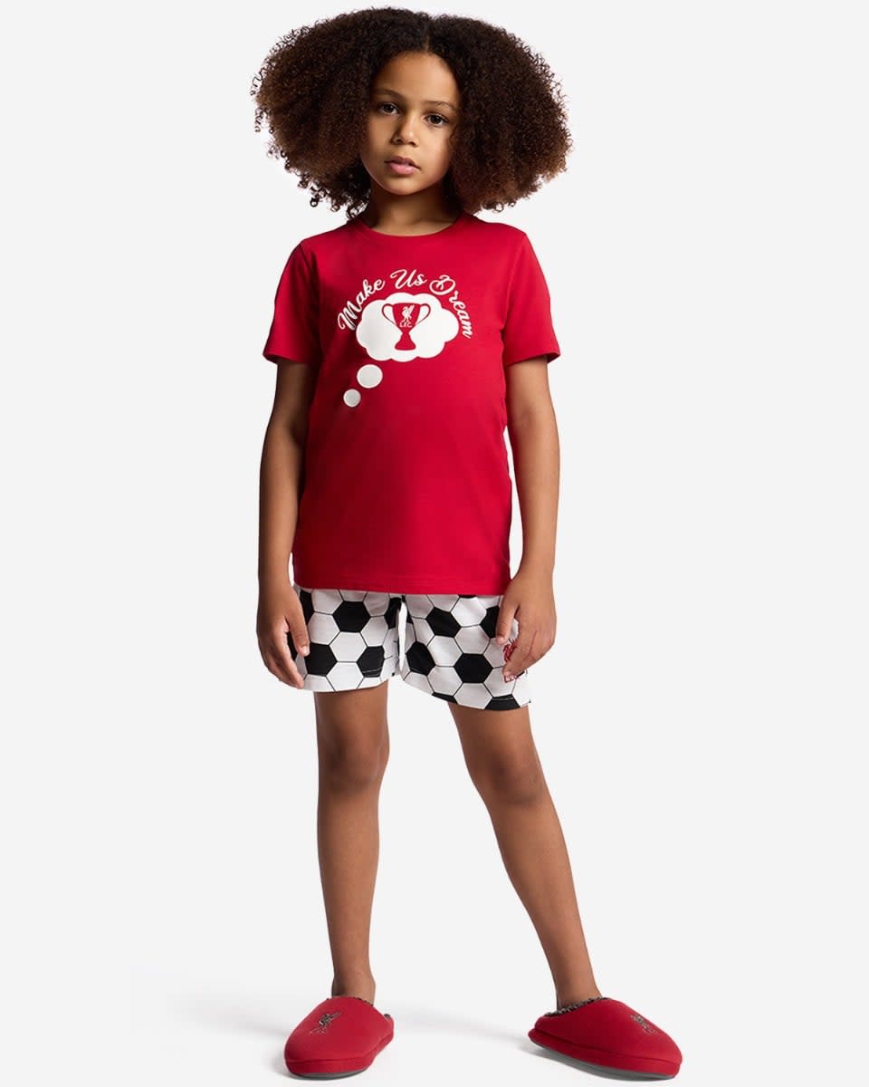 LFC Pyjama-Set mit kurzen Hosen für Kleinkinder, Rot - Image 1