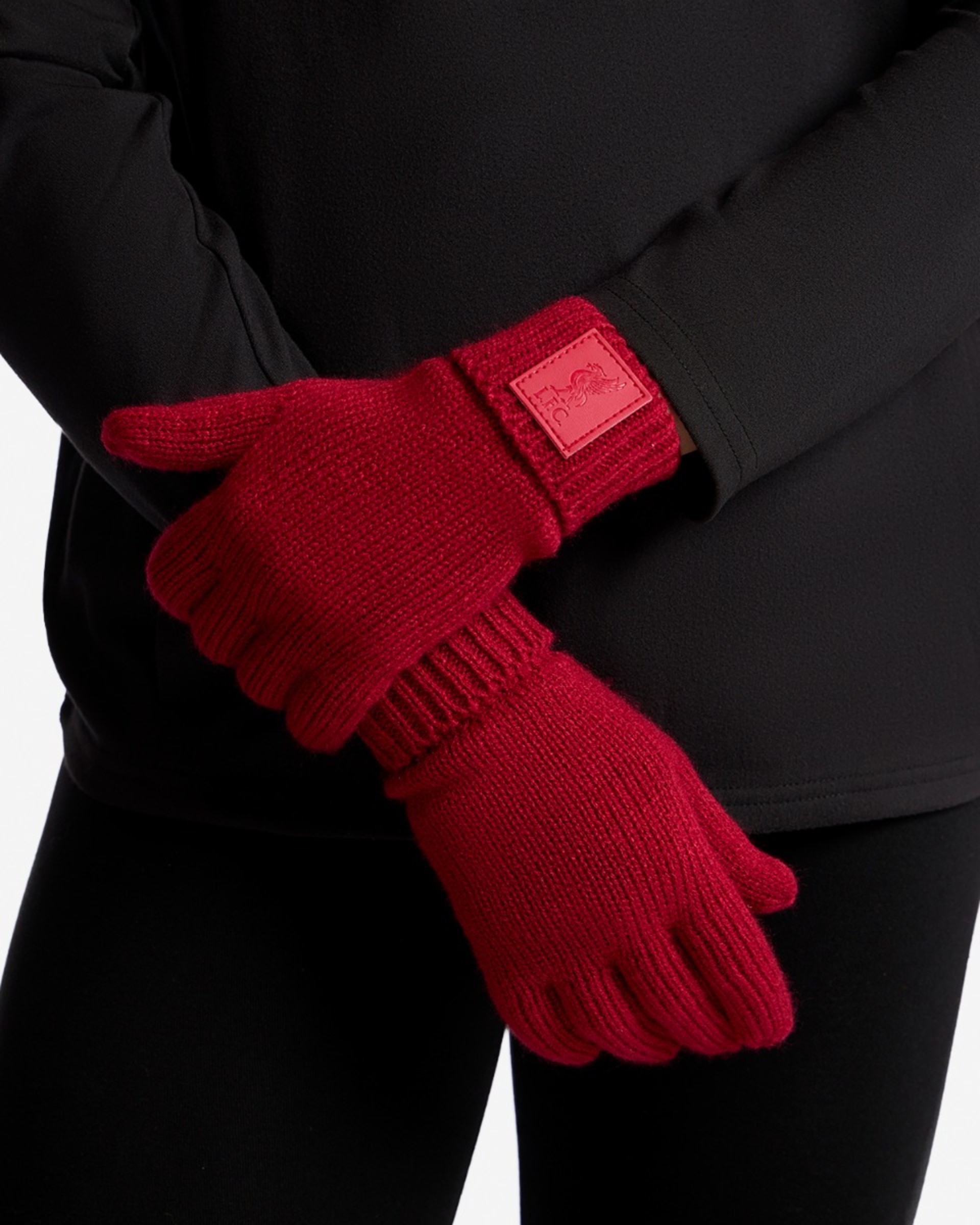 LFC Dame Ribbed Handsker Rød - Image 3