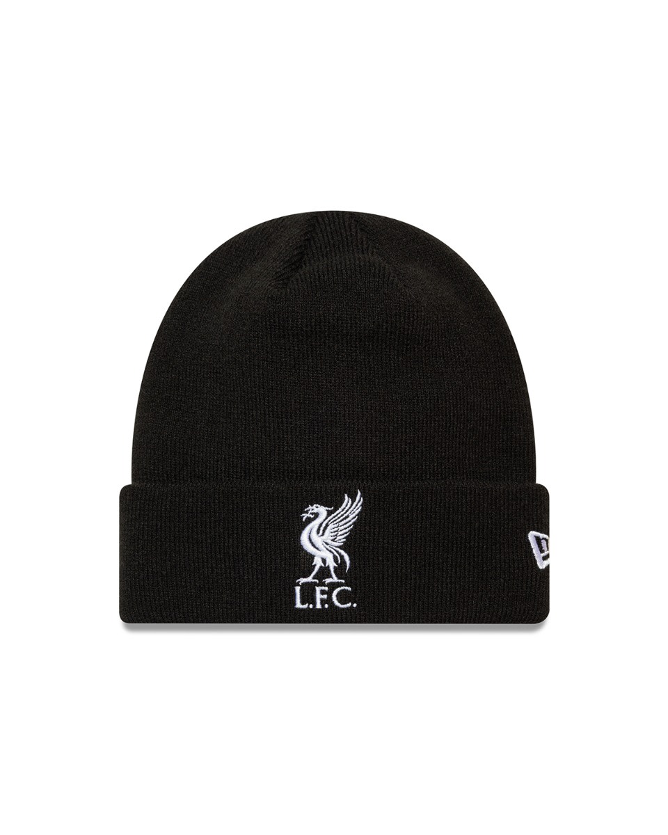 LFC ニューエラライバーバードカフニットビーニーブラック&ホワイト - Image 1