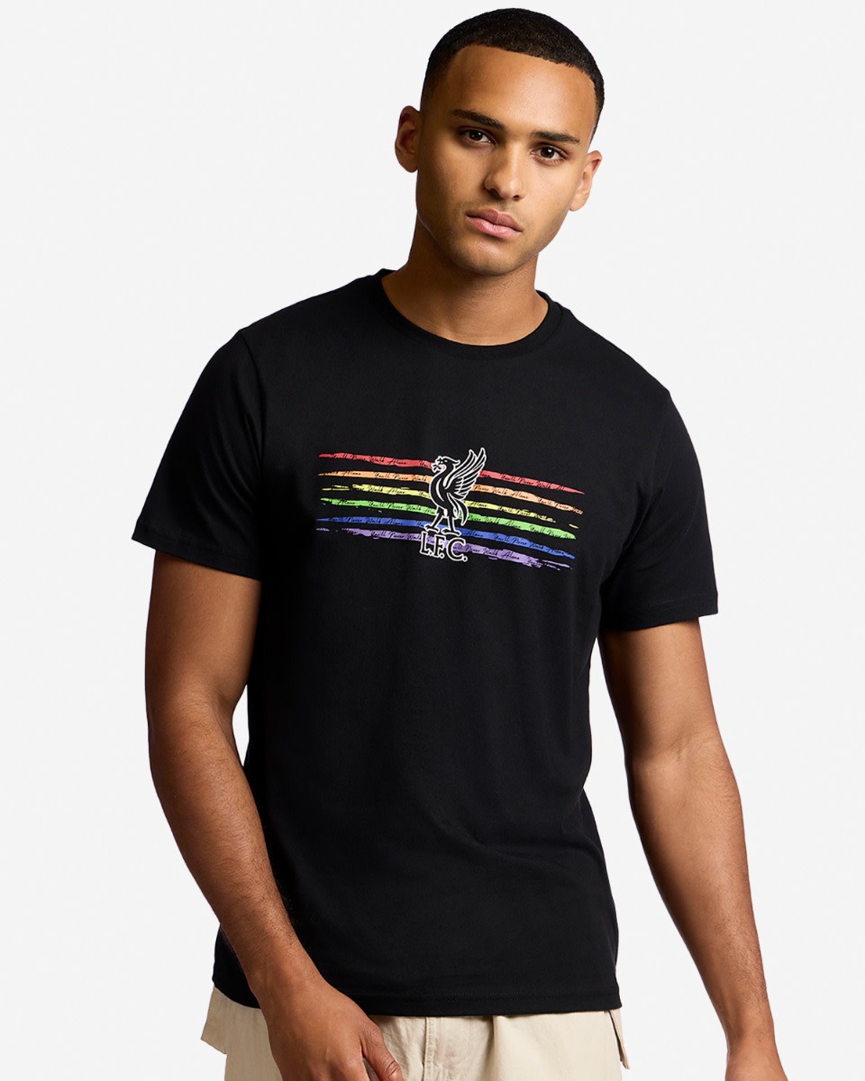 LFC Adult Liverbird Pride Tee Black - Image 1