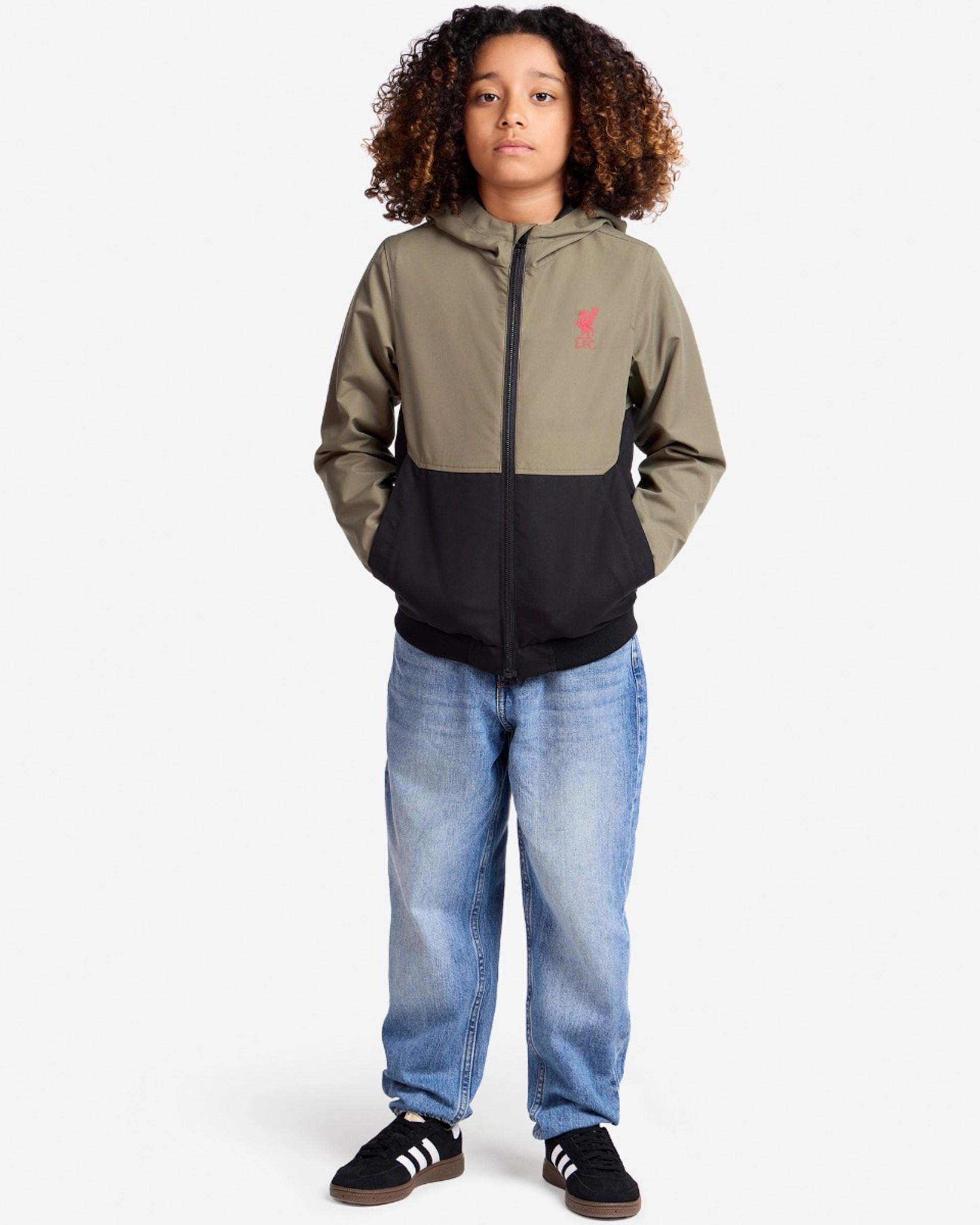 LFC Juniors Farveblok Windcheater Khaki - Image 3