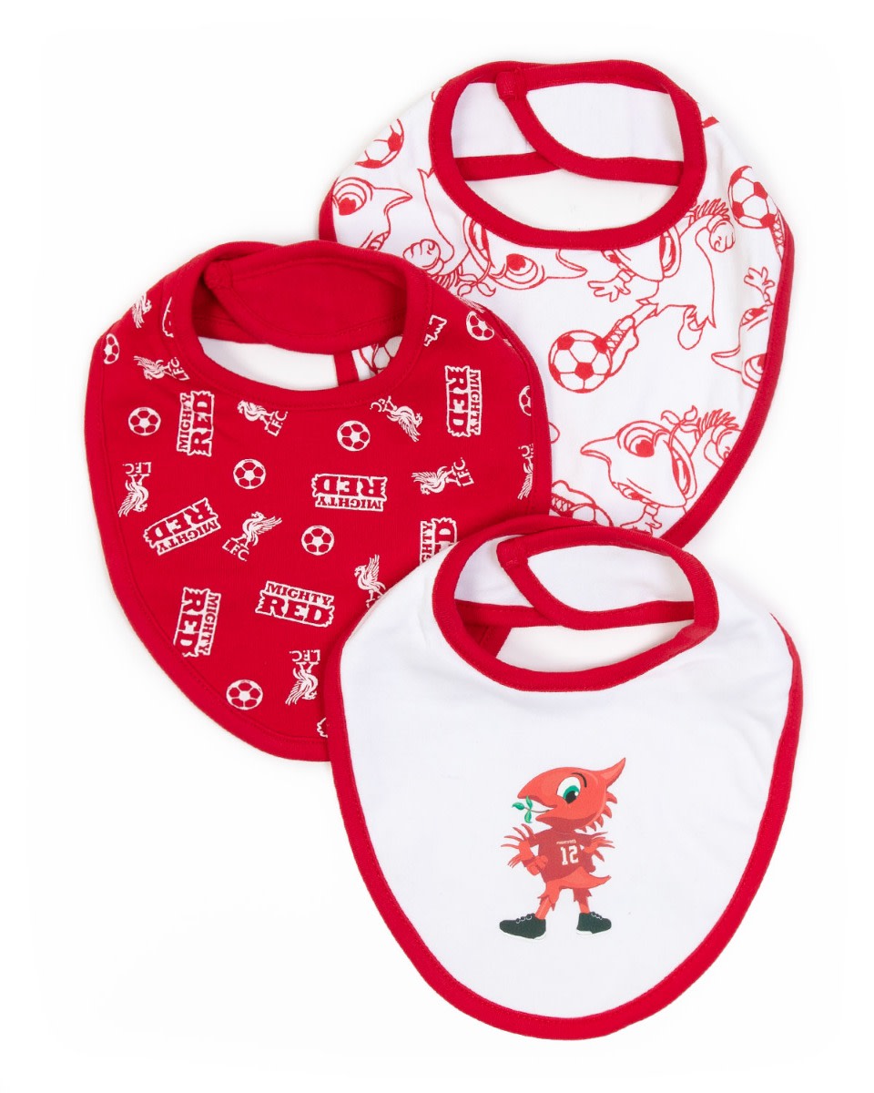 LFC Mighty Red 3pk Bibs - Image 1