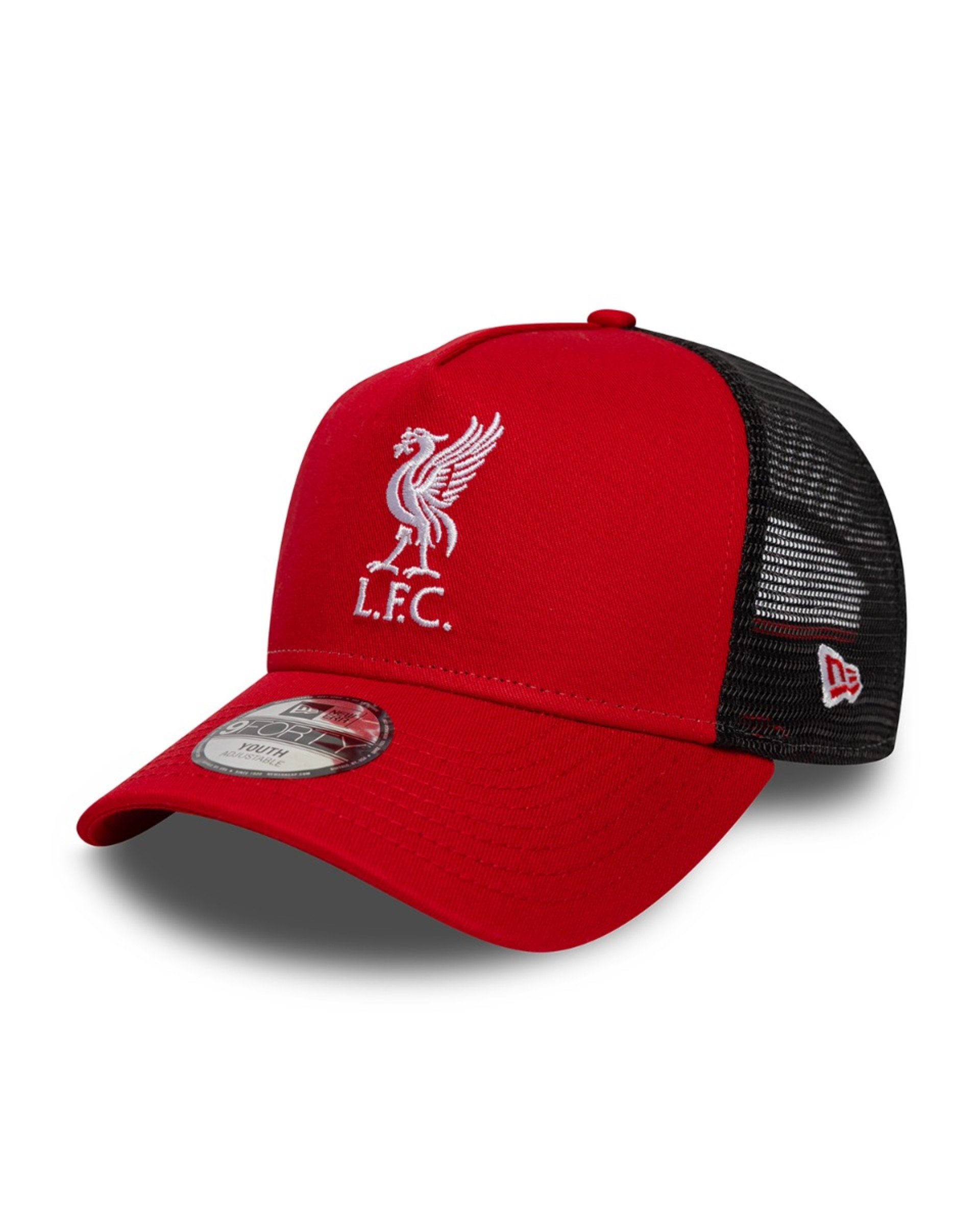 LFC New Era TRUCKER Liverbird rouge et noir pour enfants - Image 1