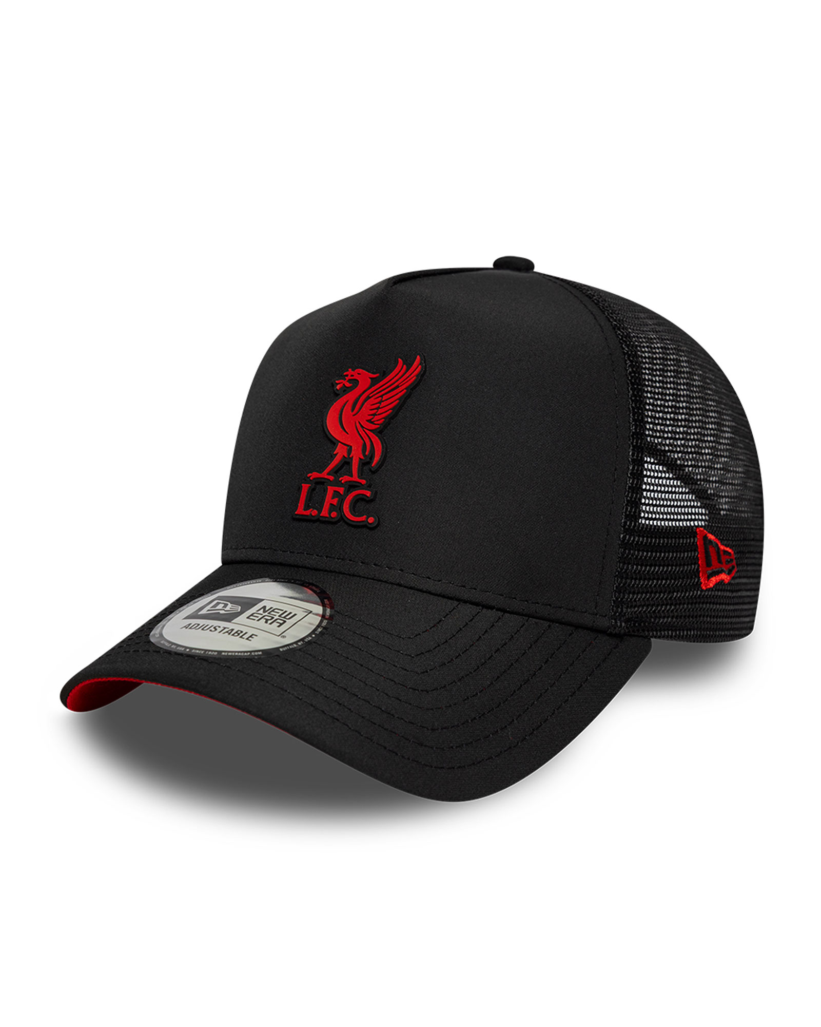 LFC New Era Adults Trucker Raised Rubber Cap Black