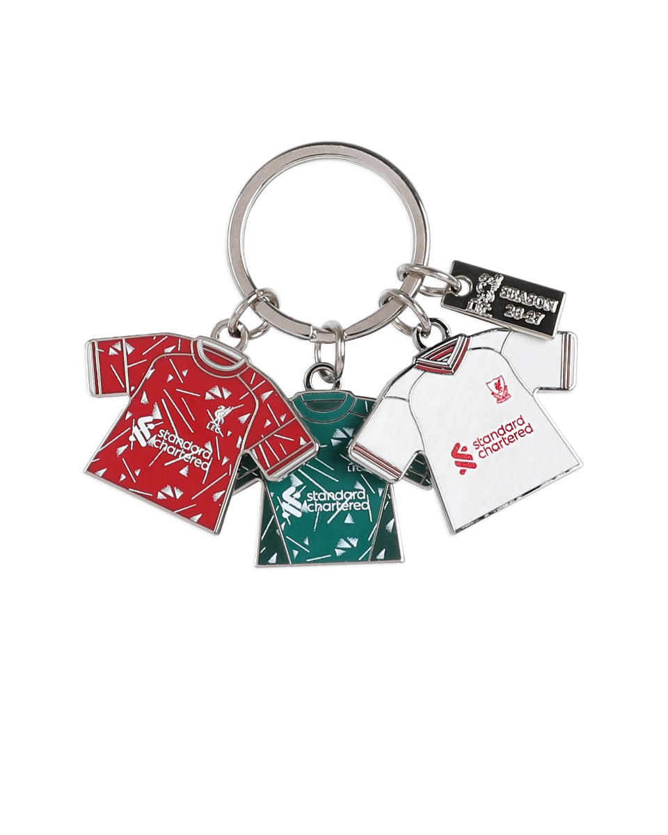 LFC 26/27 Home, Away & Goalkeeper Kits Keyring - Image 1