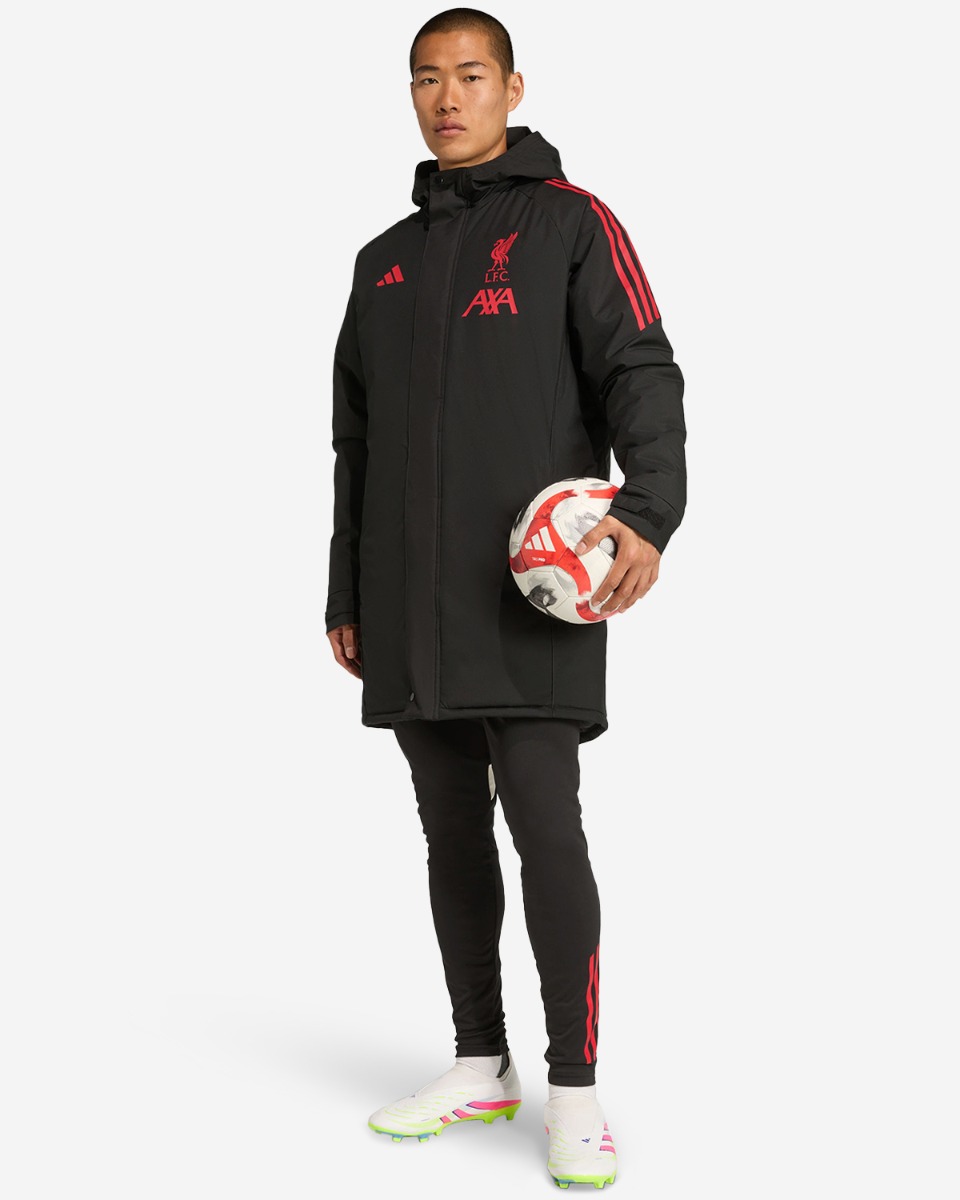 LFC adidas Mens 25/26 Domestic Long Match Day Jacket Black