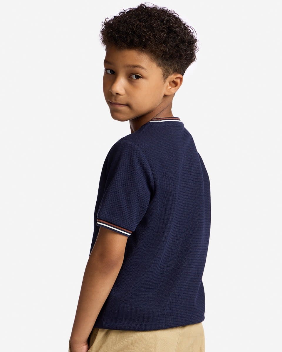 LFC Infants Knitted Cuff Tee Navy - Image 2