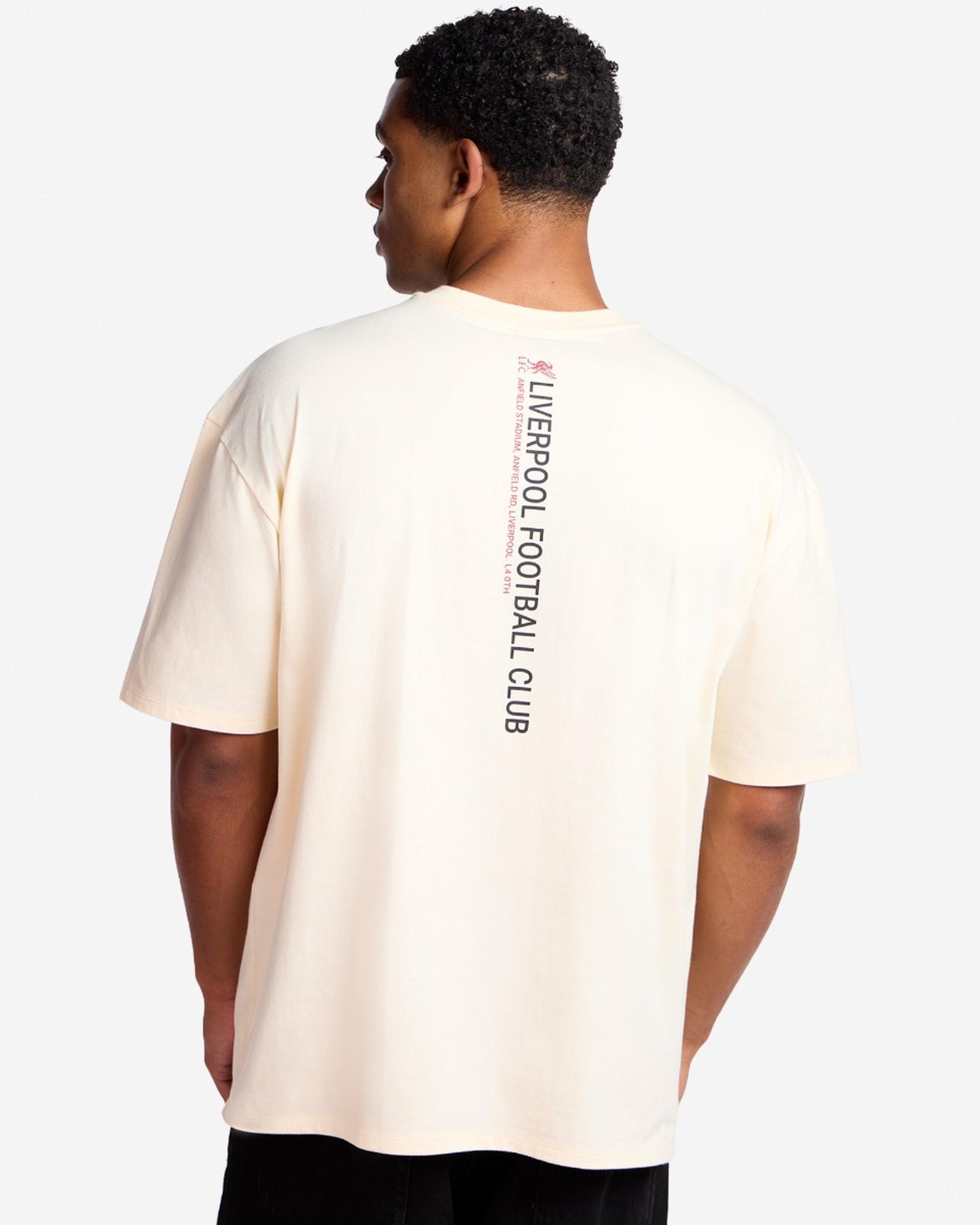 LFC Herre overdimensioneret We Are Liverpool Tee Cream - Image 1