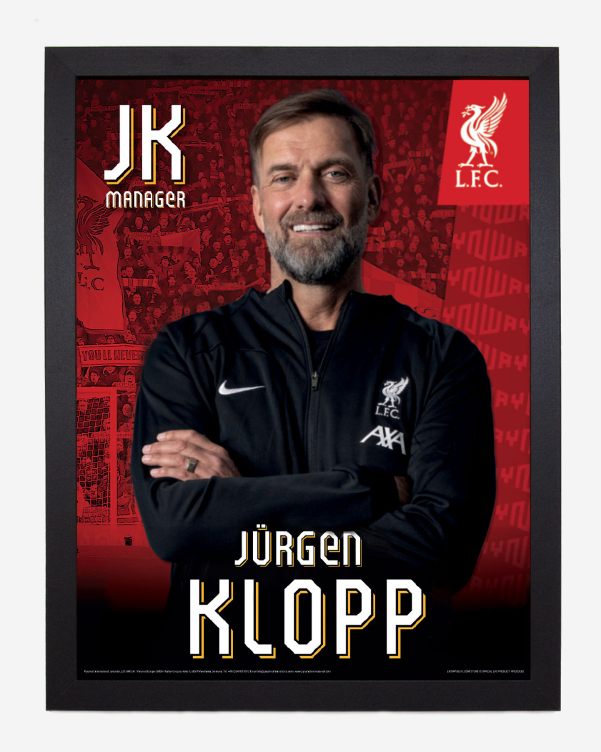 LFC 23/24 Klopp 30 x 40 indrammet tryk - Image 1