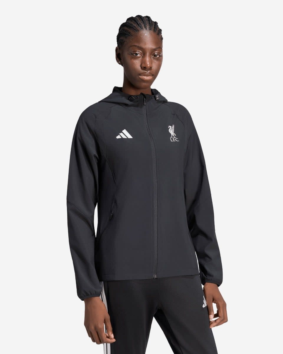 LFC adidas Dame Tiro Travel Windbreaker med lynlås sort - Image 1