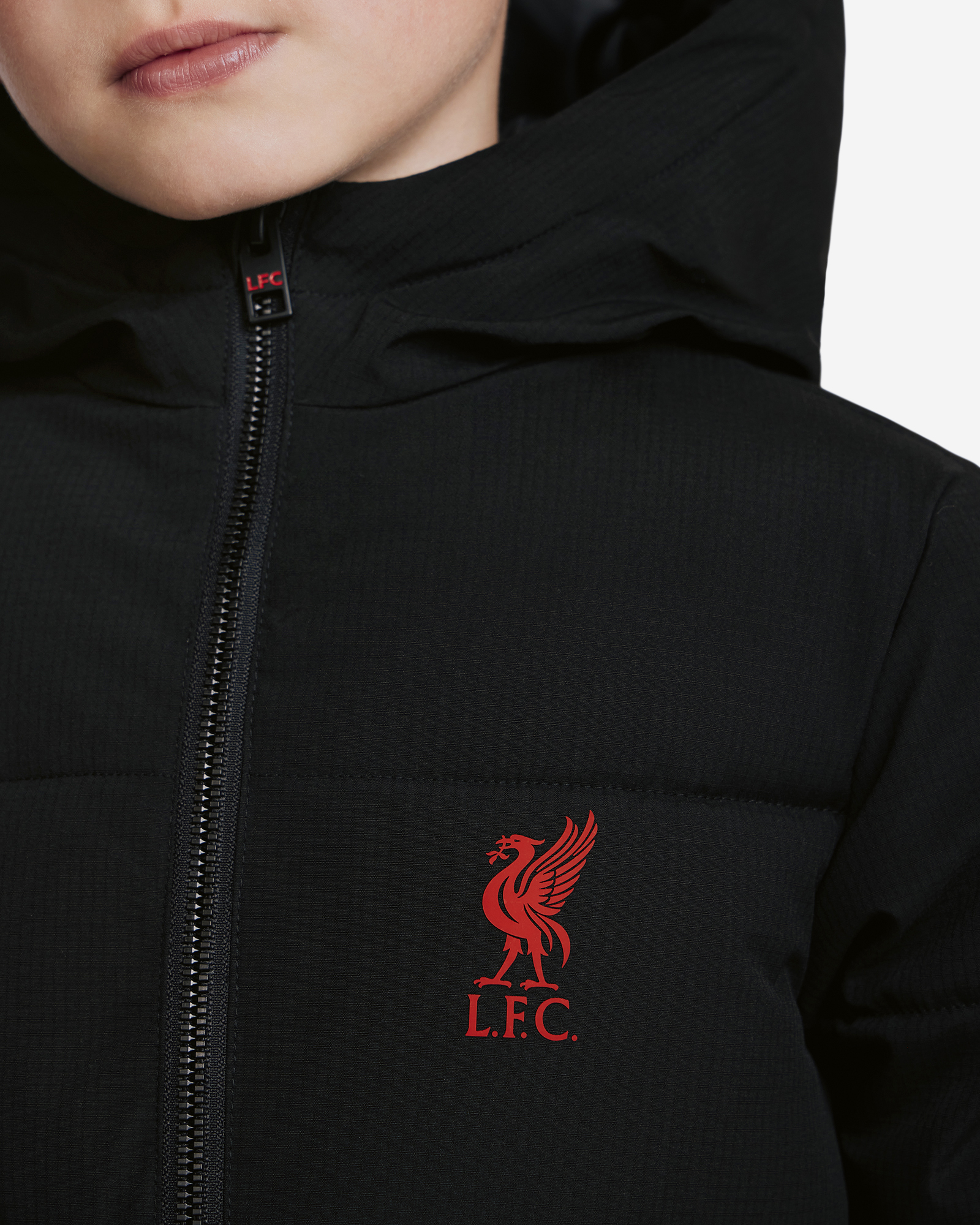 LFC Infants Long Puffa Jacket Black - Image 4