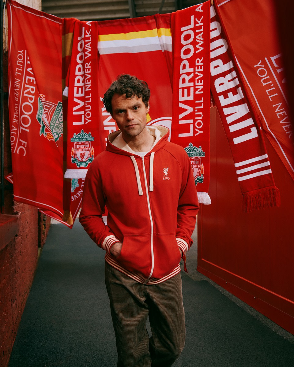 LFC Mens Shankly Zip Through Hoodie Red - Image 3
