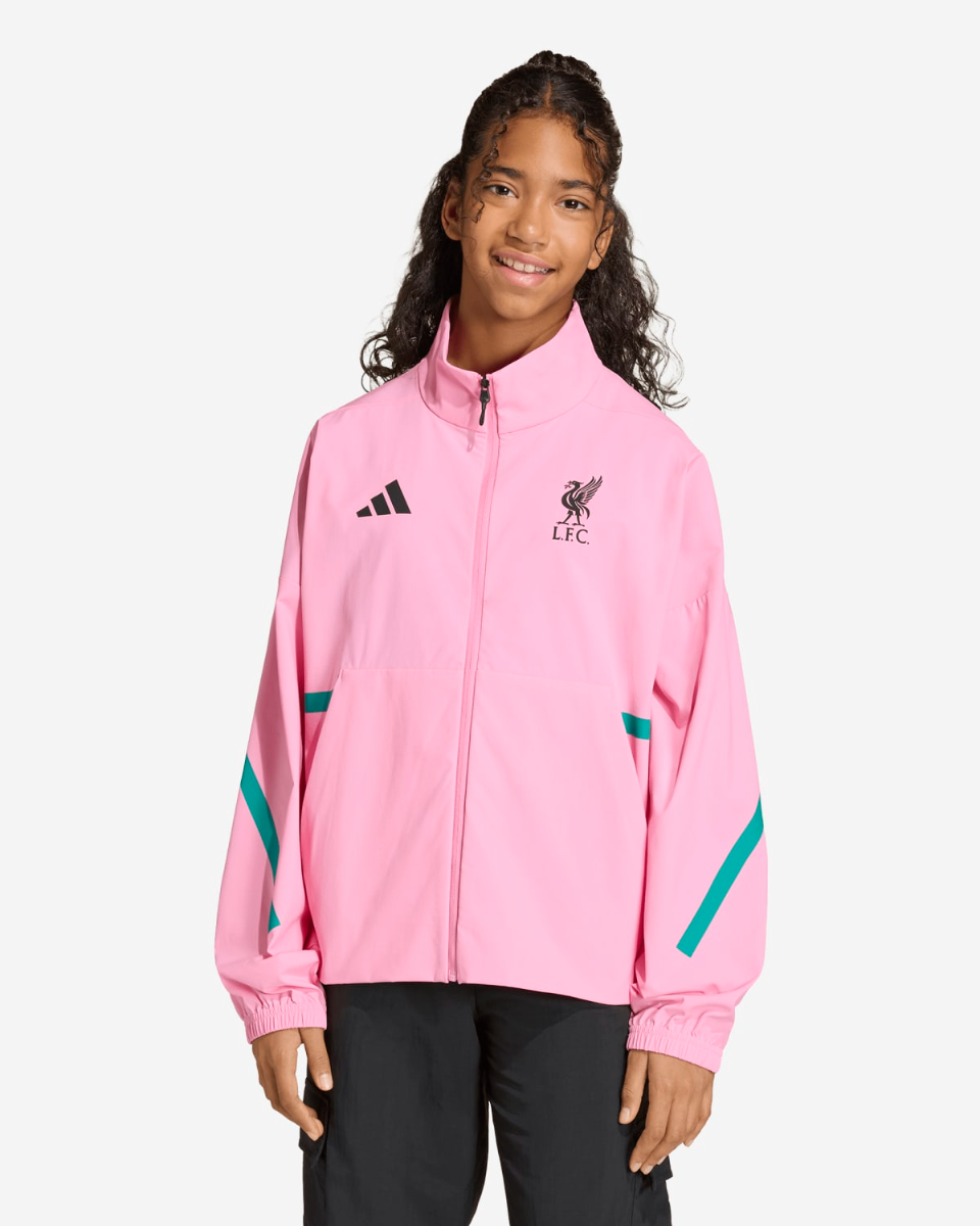 Liverpool トラックジャケット レディース　 Mサイズ LFC adidas Juniors 25/25 Z.N.E Anthem Jacket Pink