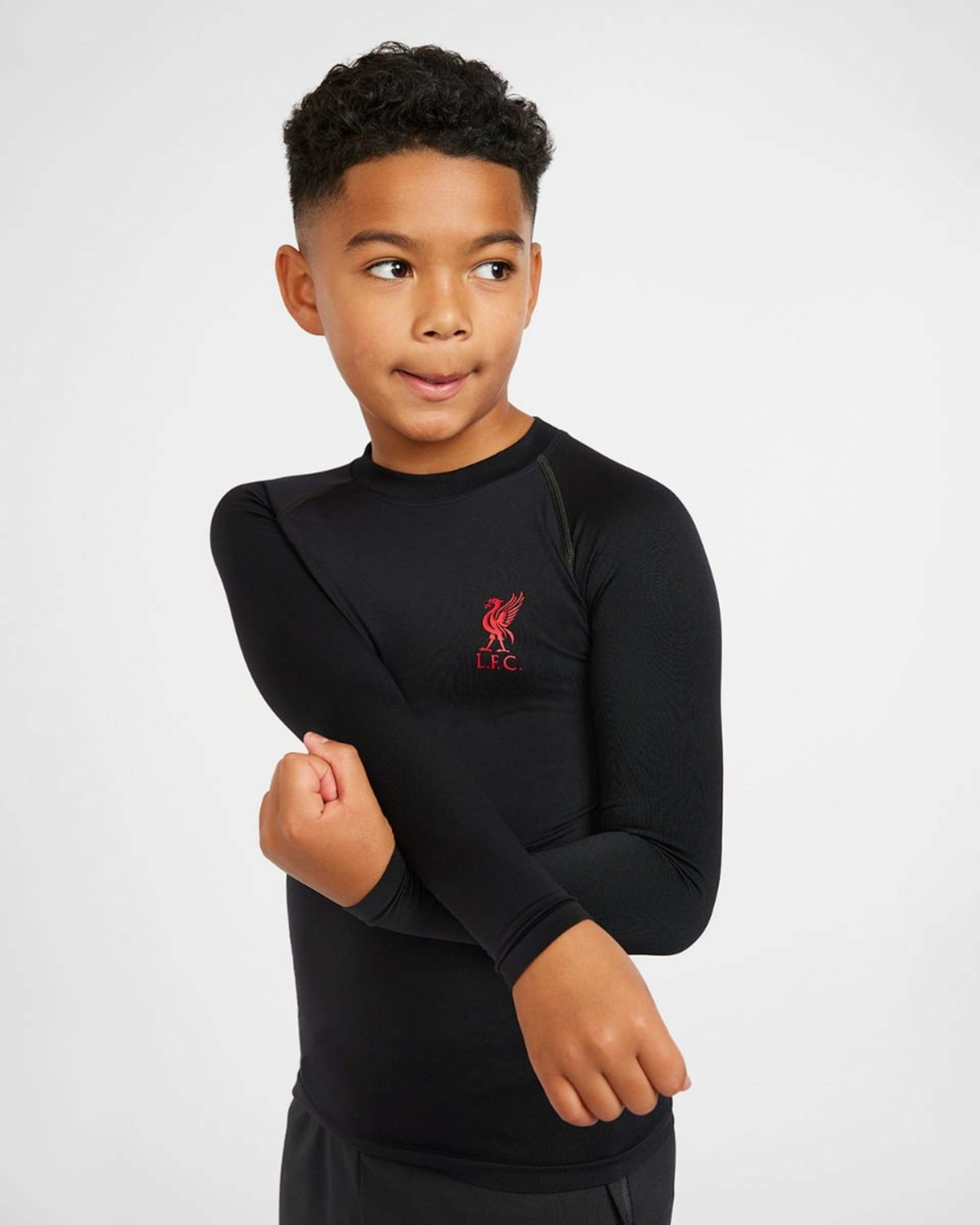 LFC Infant Langærmet Sømløs T-shirt Sort - Image 2