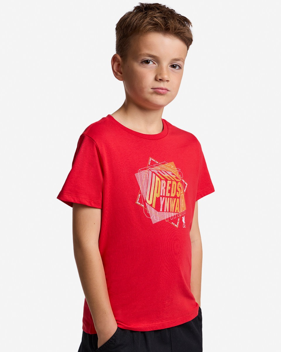 LFC Juniors Up The Reds Tee Red - Image 1