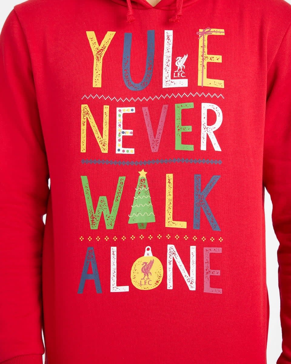 LFC Adult YNWA Christmas Hoody - Image 2