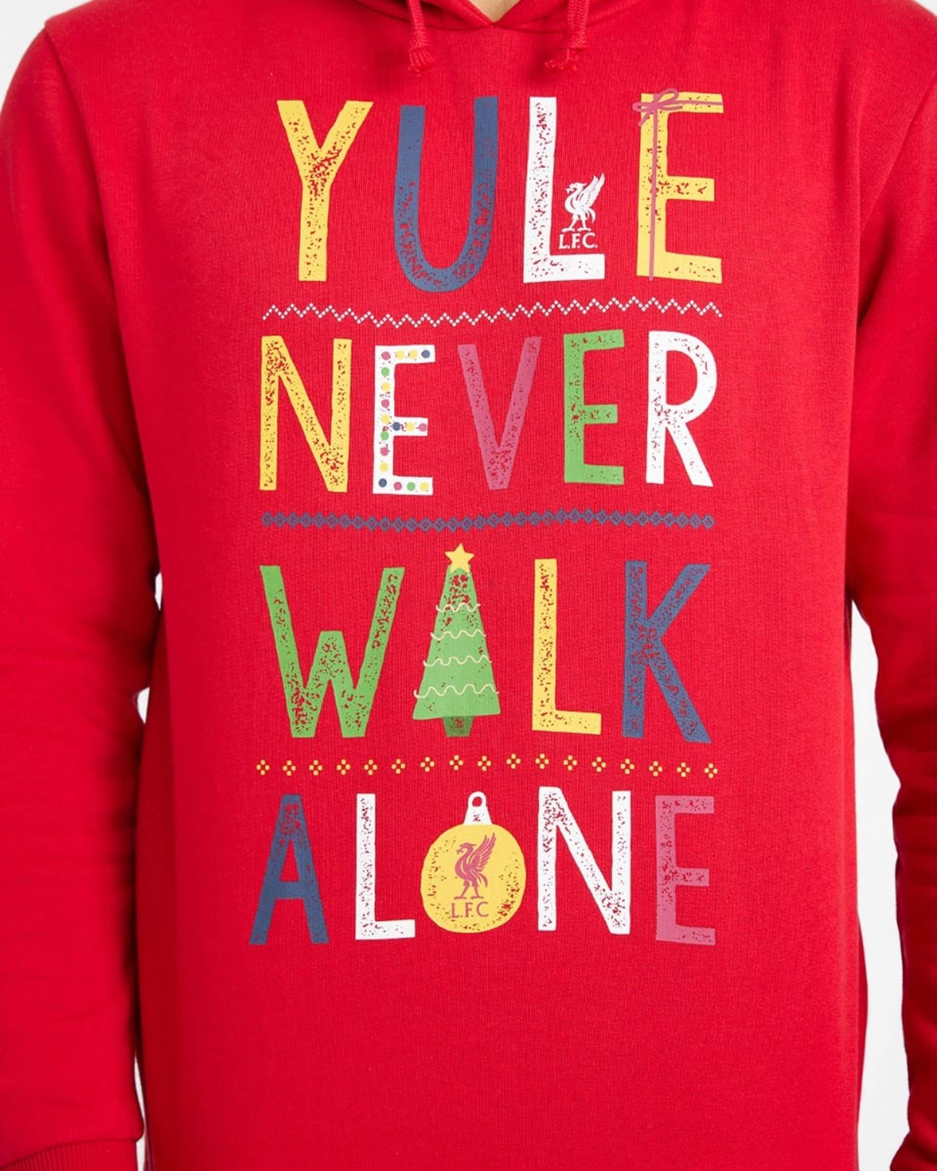 เสื้อฮู้ดคริสต์มาส LFC สำหรับผู้ใหญ่ YNWA - Image 2