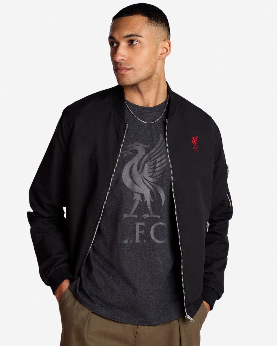 LFC Mens Liverbird Tee Grey - Image 3
