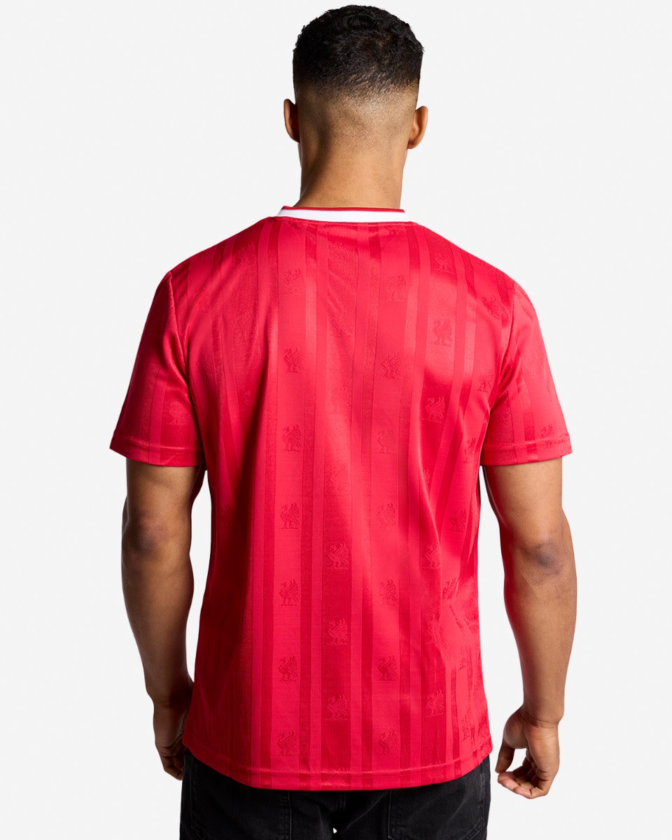 LFC Adults Retro 87-89 Candy Red Home Shirt - Image 2