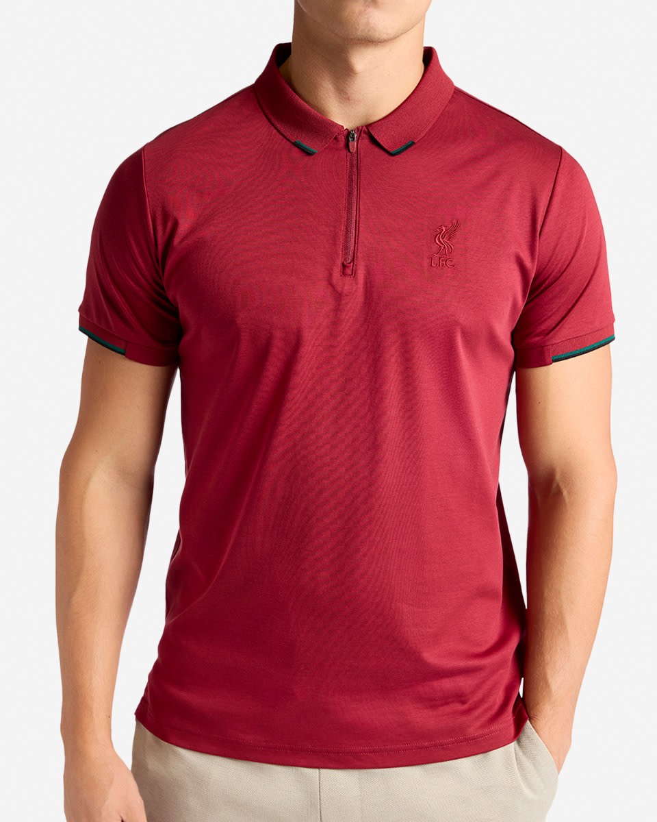 LFC Firma Mens Short Sleeve Polo Red - Image 3