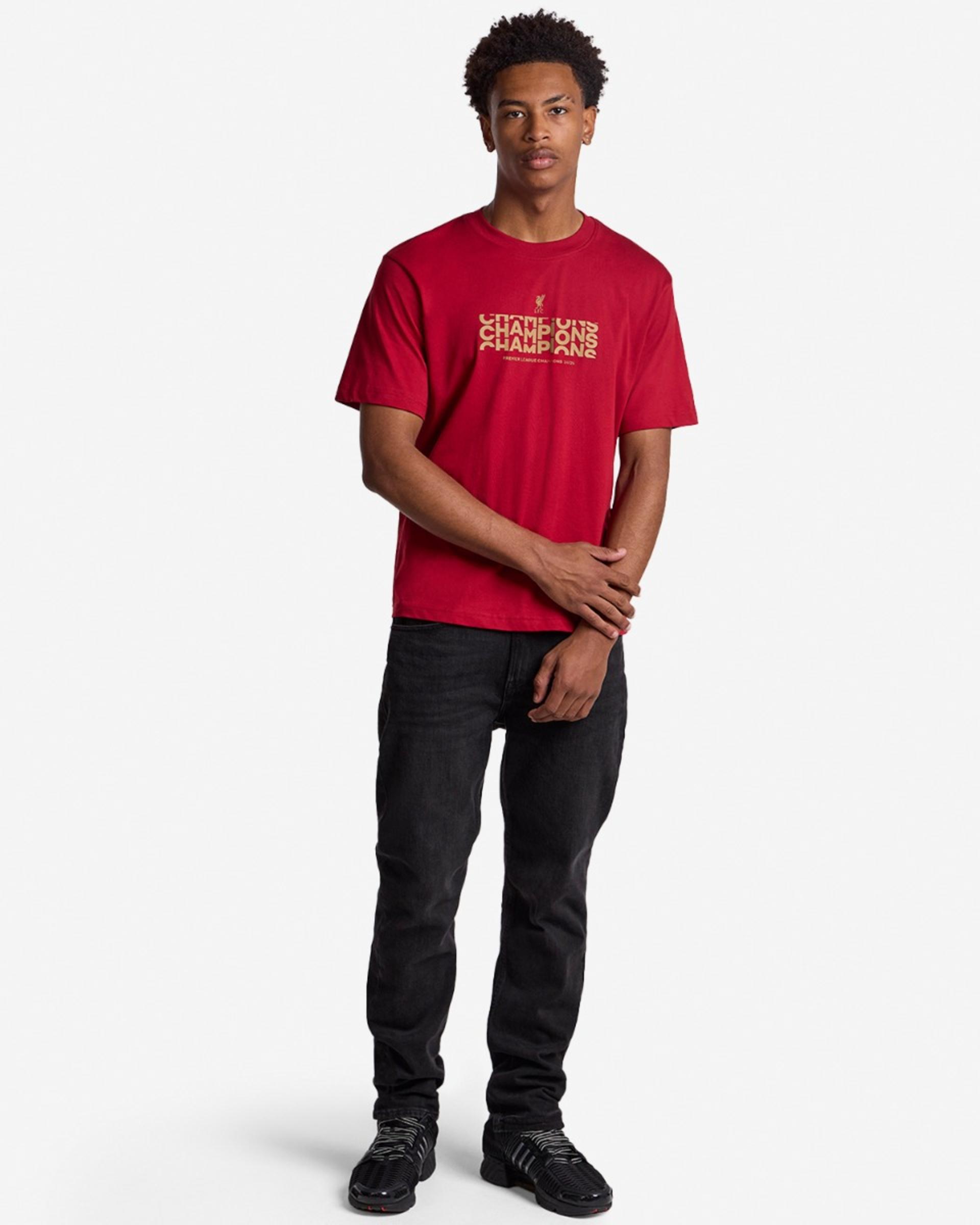 Camiseta LFC Champions Text para hombre, roja - Image 3