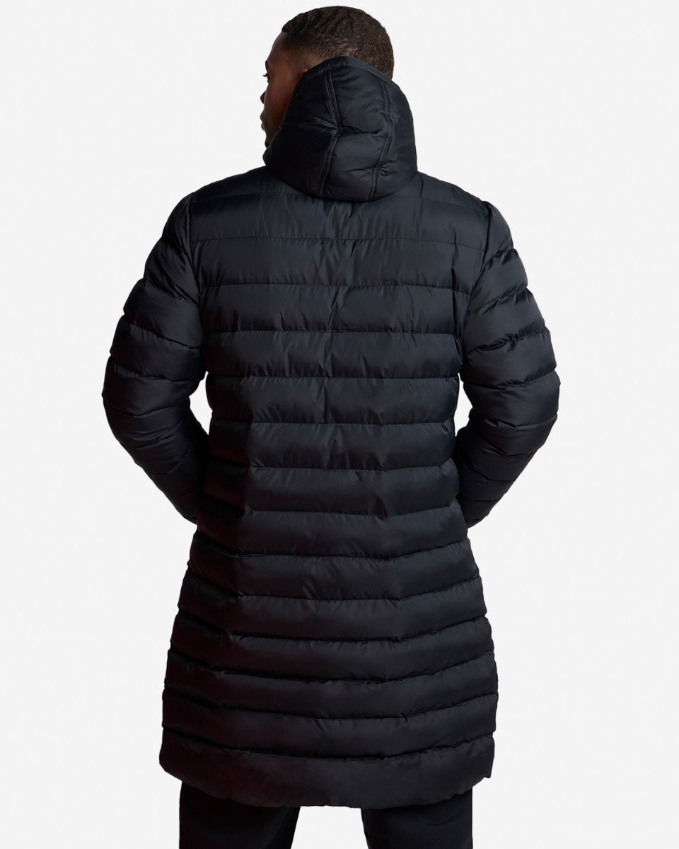 LFC Mens Long Puffa Coat Black - Image 2