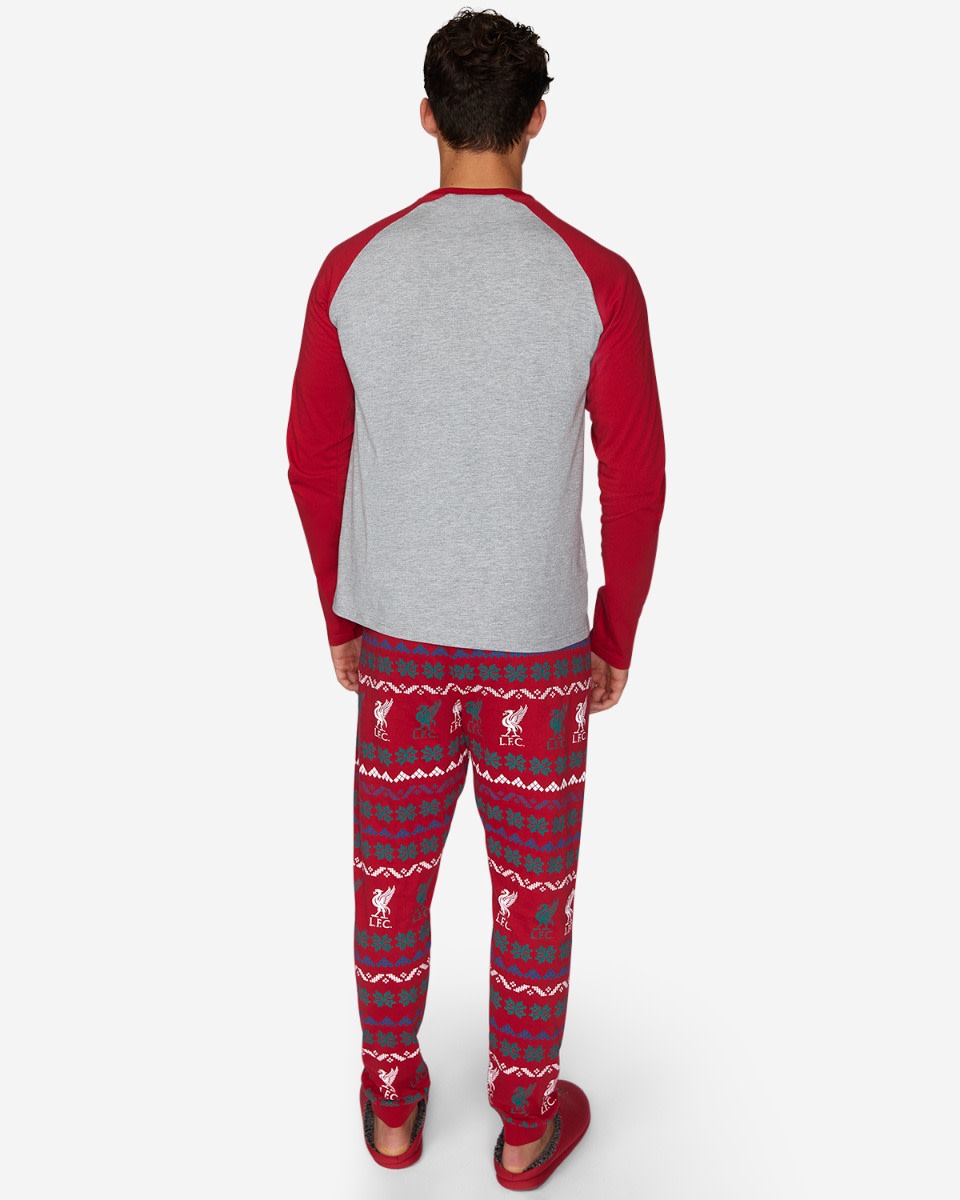 LFC Weihnachts-Pyjama für Herren, Grau/Rot - Image 2