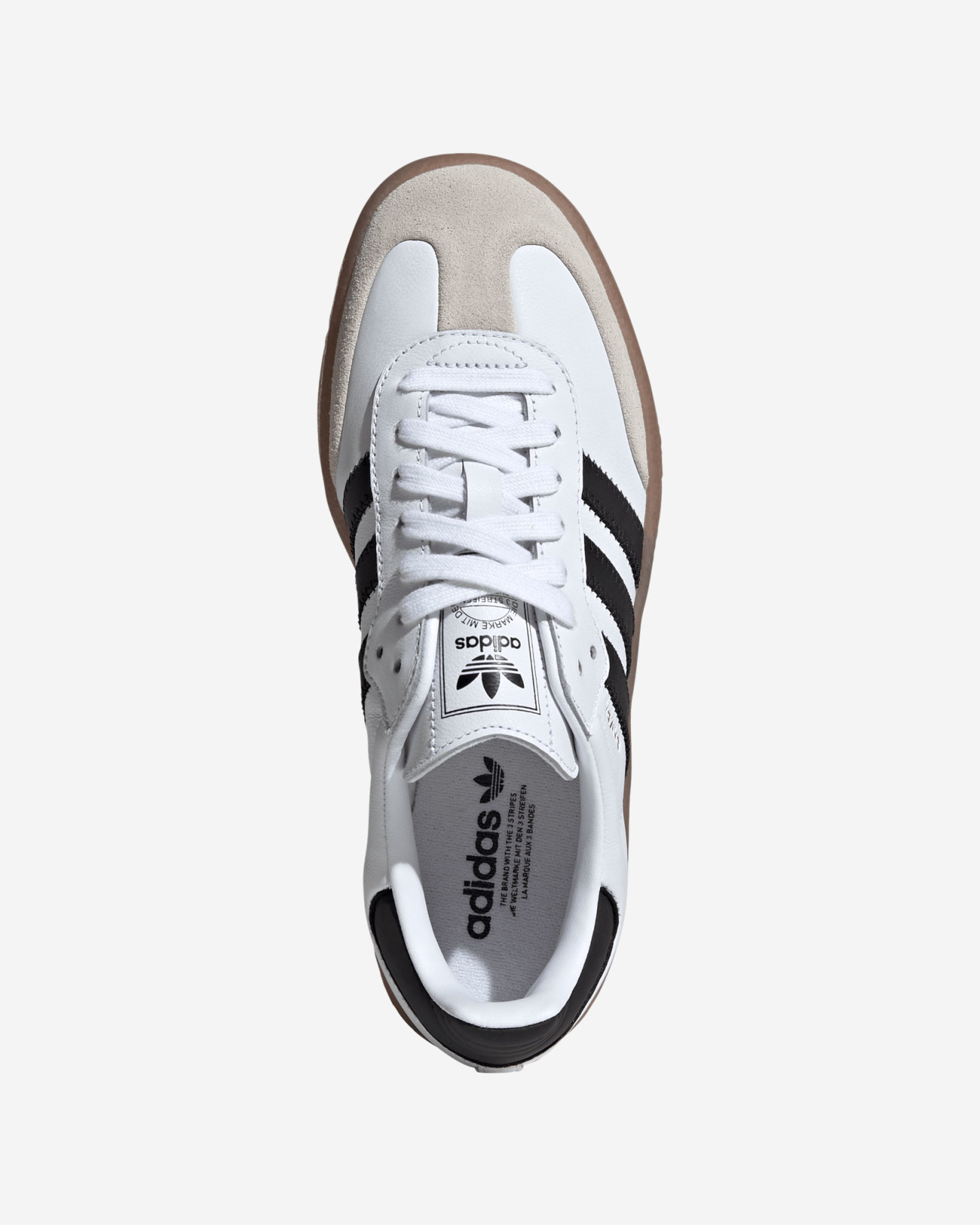 adidas Adults Sambae Træningssko Hvid, Sort & Guld - Image 2