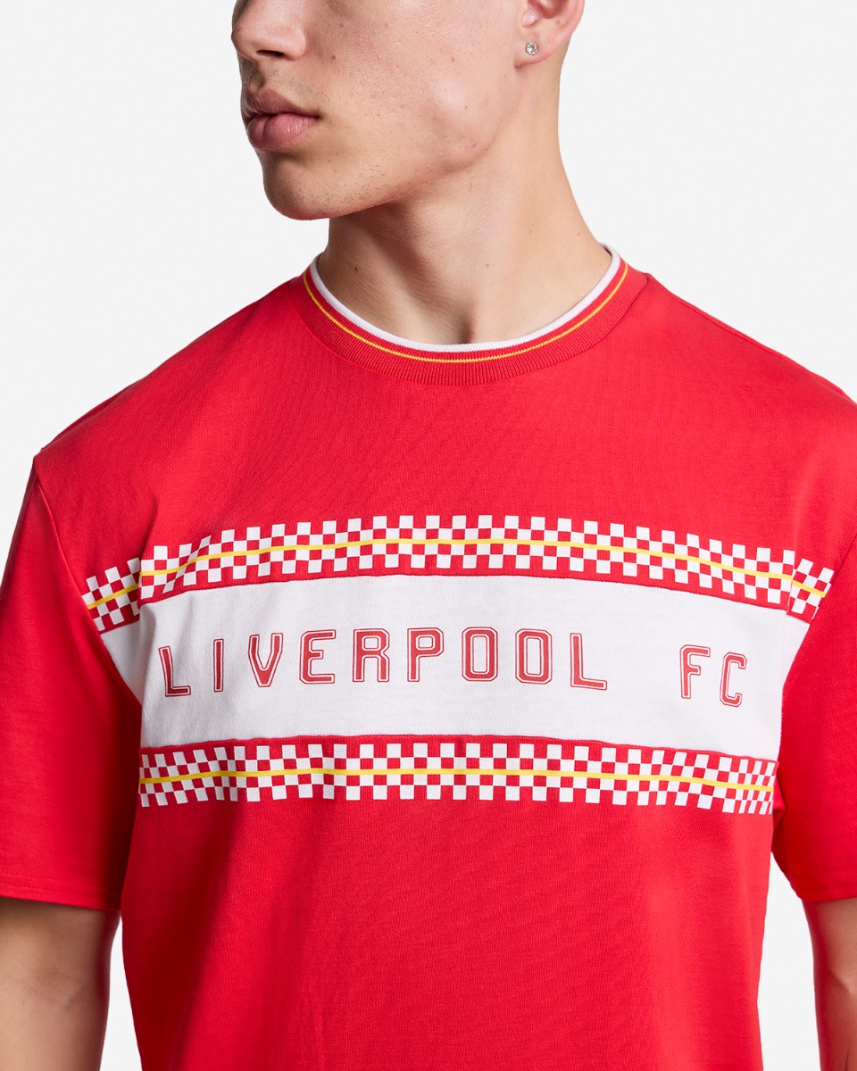 LFC Mens 86 Checker Graphic Tee Red - Image 2