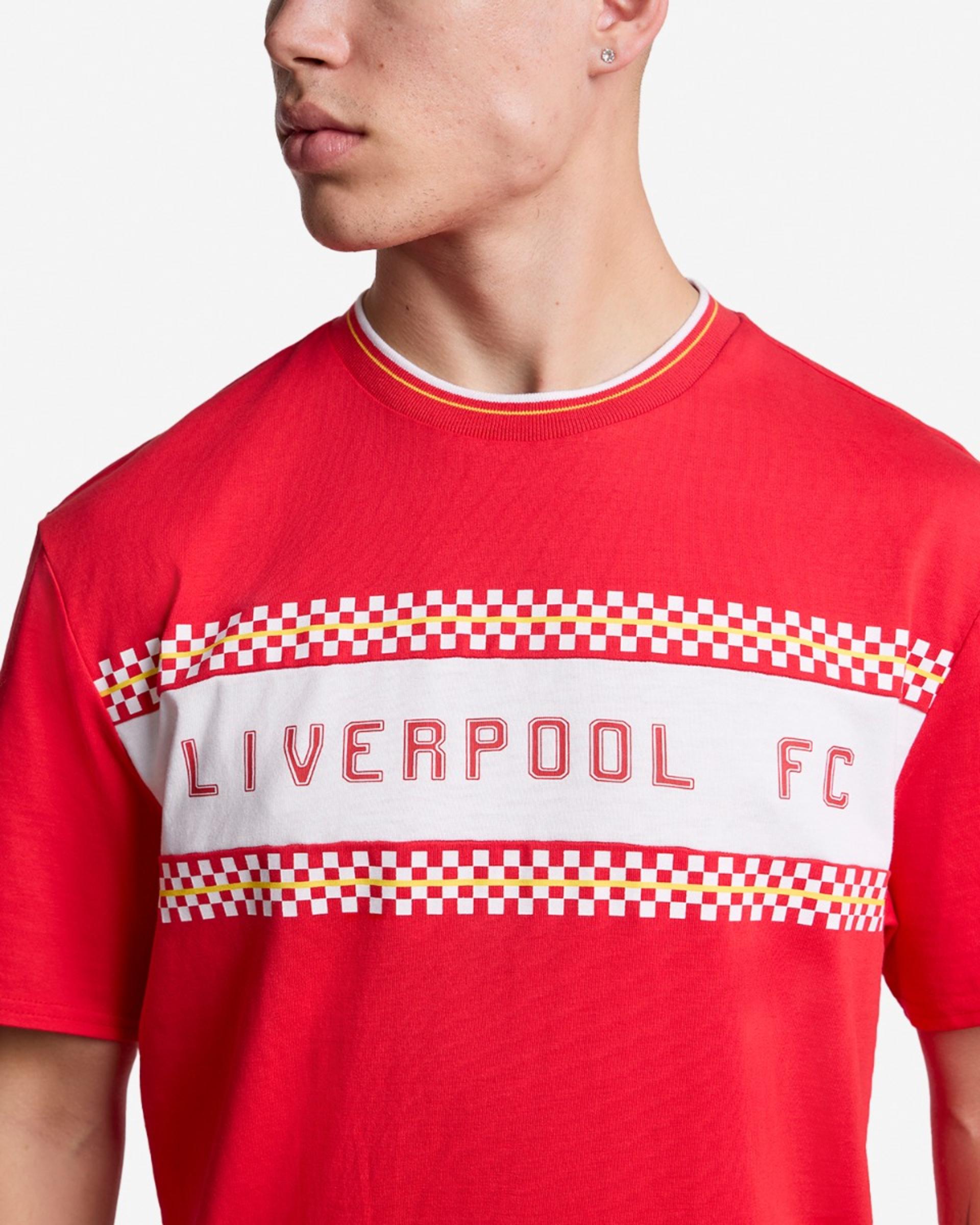 LFC Herre 86 Checker Graphic Tee Rød - Image 2