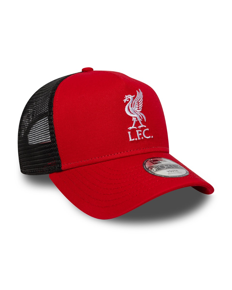 LFC New Era Kids TRUCKER Liverbird Röd & Svart - Image 3